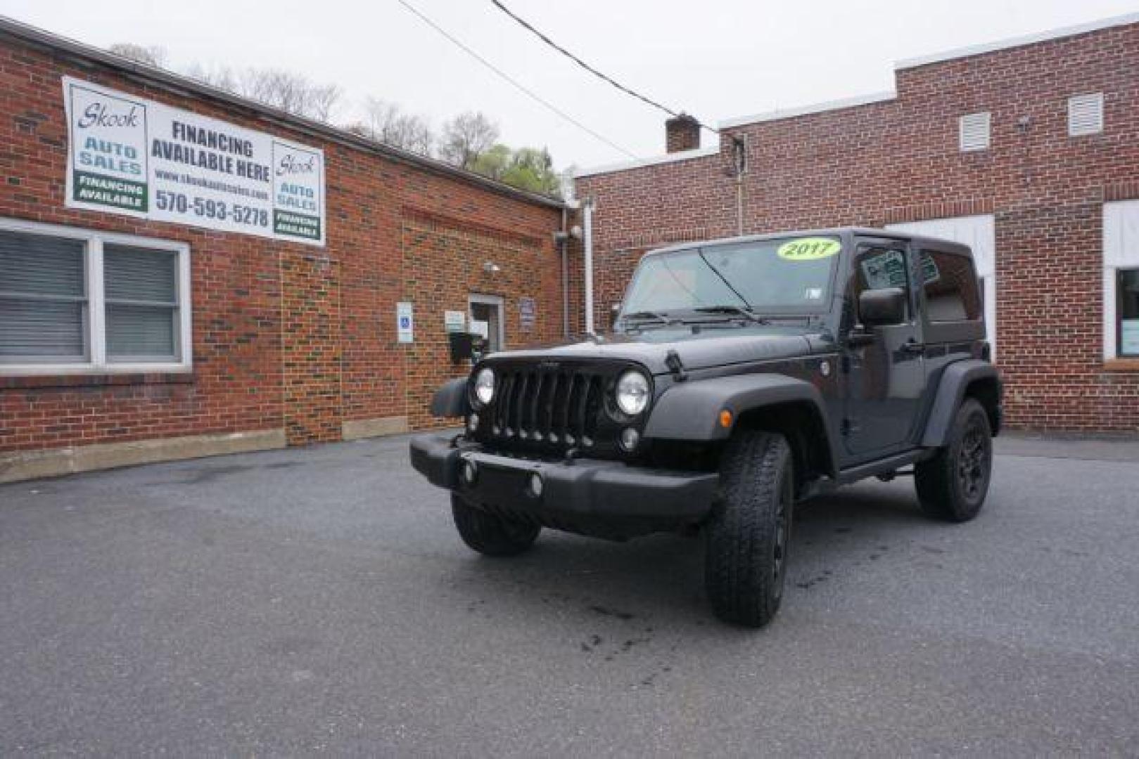 2017 Black Clear Coat Jeep Wrangler Sport 4WD (1C4AJWAG1HL) with an 3.6L V6 DOHC 24V FFV engine, 5-Speed Automatic transmission, located at 312 Centre Ave, Schuylkill Haven, PA, 17972, (570) 593-5278, 40.638130, -76.177383 - hard top, locking/limited slip differential, towing package - Photo#4