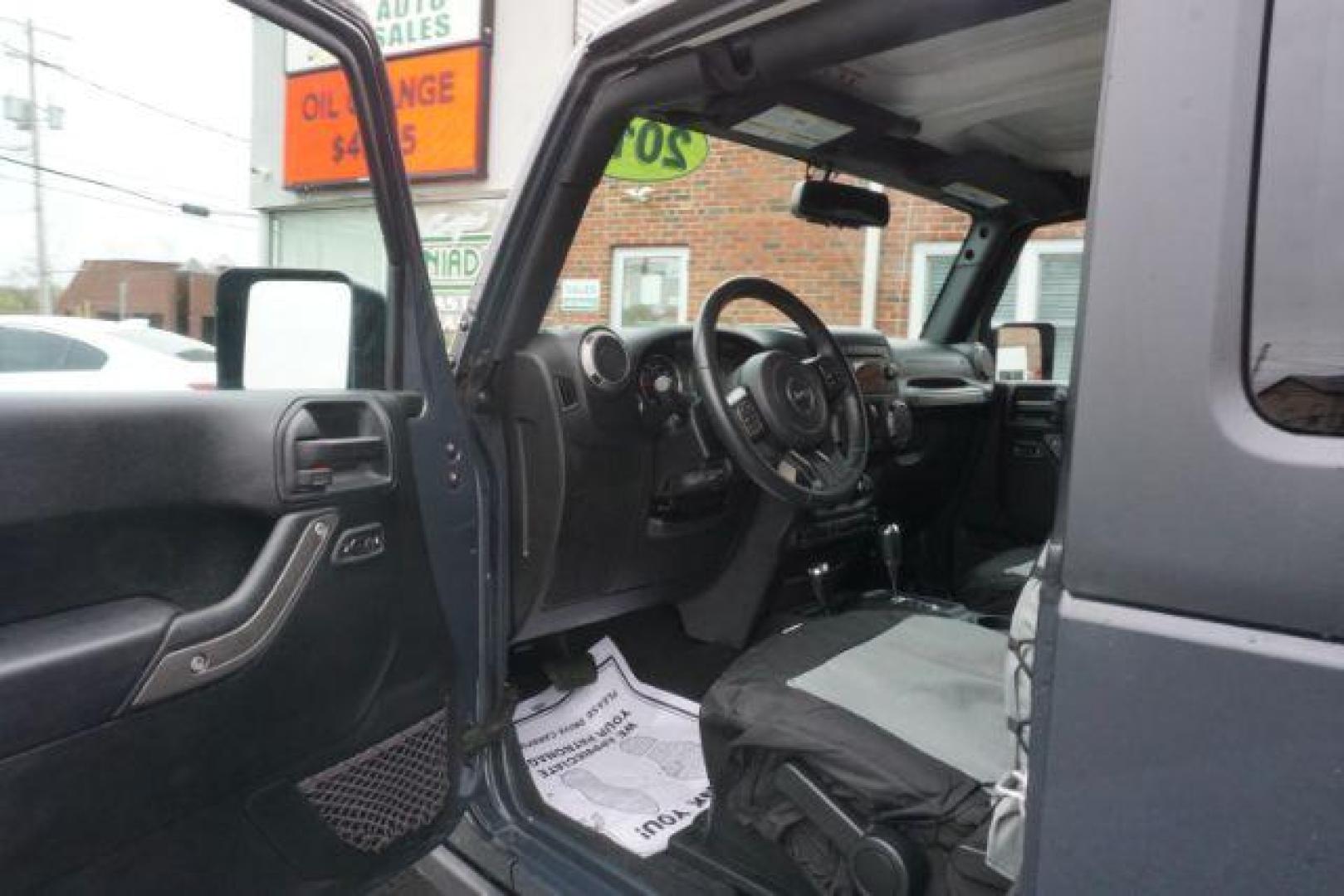 2017 Black Clear Coat Jeep Wrangler Sport 4WD (1C4AJWAG1HL) with an 3.6L V6 DOHC 24V FFV engine, 5-Speed Automatic transmission, located at 312 Centre Ave, Schuylkill Haven, PA, 17972, (570) 593-5278, 40.638130, -76.177383 - hard top, locking/limited slip differential, towing package - Photo#23