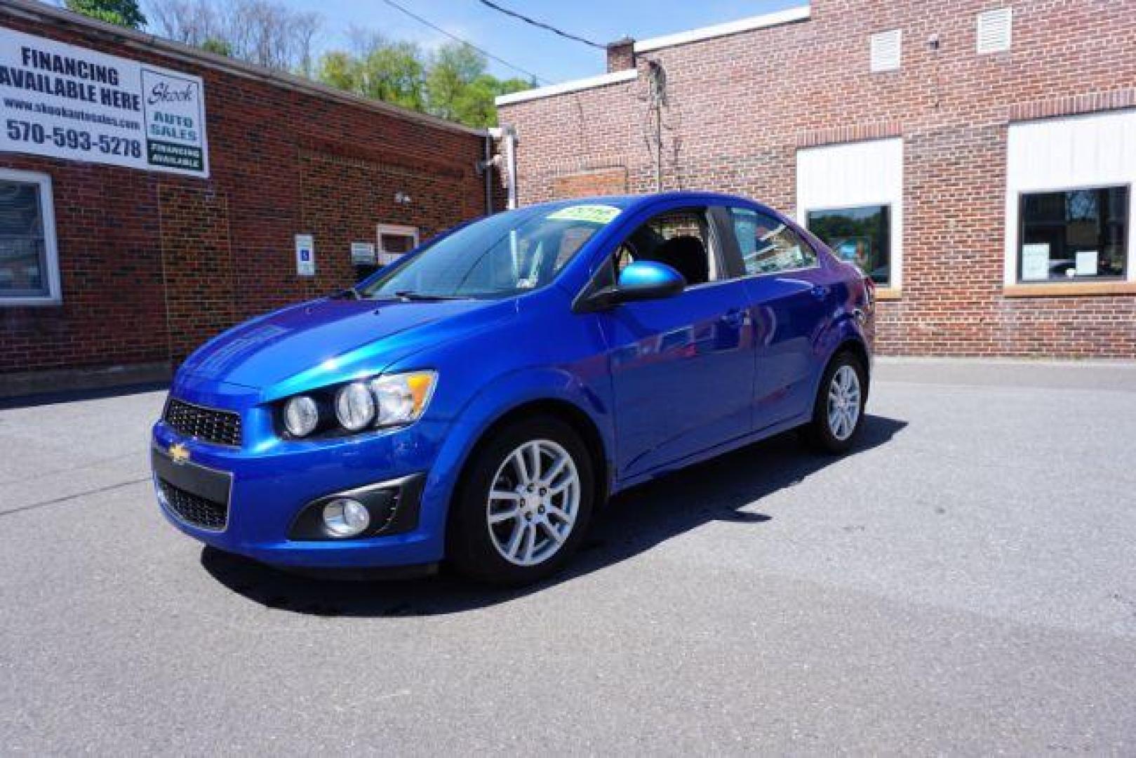 2016 Kinetic Blue Metallic Chevrolet Sonic LT Auto Sedan (1G1JC5SG5G4) with an 1.8L L4 DOHC 24V engine, 6-Speed Automatic transmission, located at 312 Centre Ave, Schuylkill Haven, PA, 17972, (570) 593-5278, 40.638130, -76.177383 - backup camera, fog lights - Photo#1