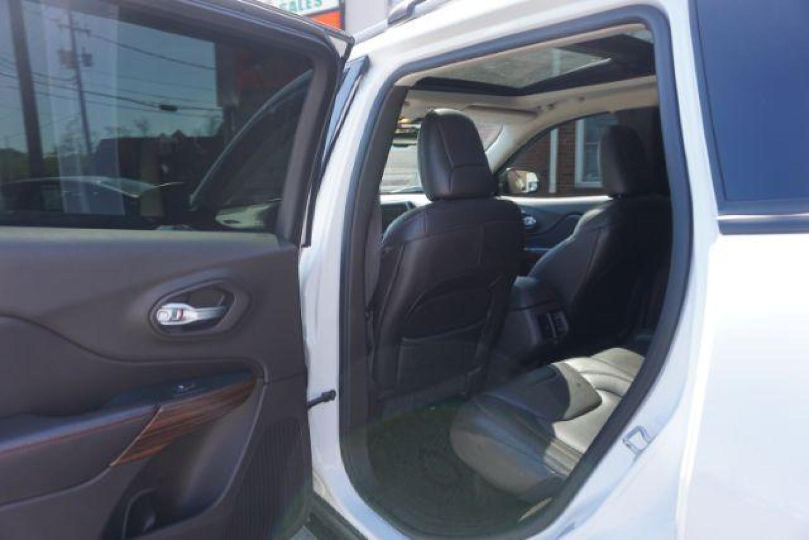 2015 Bright White Clearcoat Jeep Cherokee Trailhawk 4WD (1C4PJMBS2FW) with an 3.2L V6 DOHC 24V engine, 9-Speed Automatic transmission, located at 312 Centre Ave, Schuylkill Haven, PA, 17972, (570) 593-5278, 40.638130, -76.177383 - driver's seat memory, heated front seats, lane departure warning, leather seats, navigation, passive keyless entry, power drivers seat, power liftgate, power sunroof, rear parking sensors, towing pkg - Photo#33