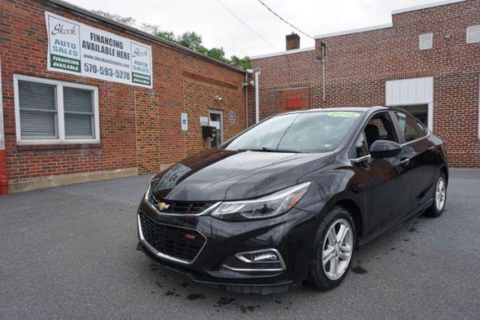 2016 Mosaic Black Metallic Chevrolet Cruze LT Auto (1G1BE5SM3G7) with an 1.4L L4 DOHC 16V TURBO engine, 6-Speed Automatic transmission, located at 312 Centre Ave, Schuylkill Haven, PA, 17972, (570) 593-5278, 40.638130, -76.177383 - aluminum/alloy wheels, fog lights - Photo#2