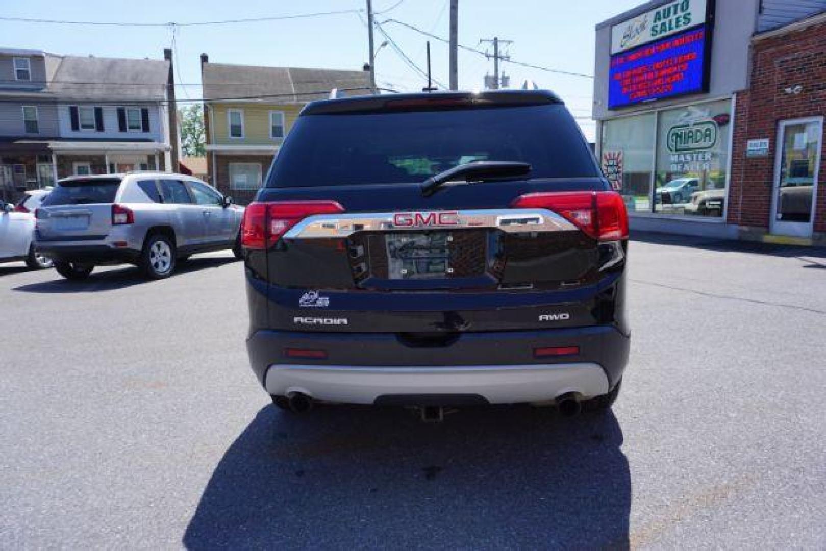 2017 Ebony Twilight Metallic /Jet Black, leather GMC Acadia SLT-1 AWD (1GKKNULS7HZ) with an 3.6L V6 DOHC 24V engine, 6-Speed Automatic transmission, located at 312 Centre Ave, Schuylkill Haven, PA, 17972, (570) 593-5278, 40.638130, -76.177383 - blind spot monitor, luggage rack, navigation, rear parking sensors, towing pkg, captains seats second row - Photo#11