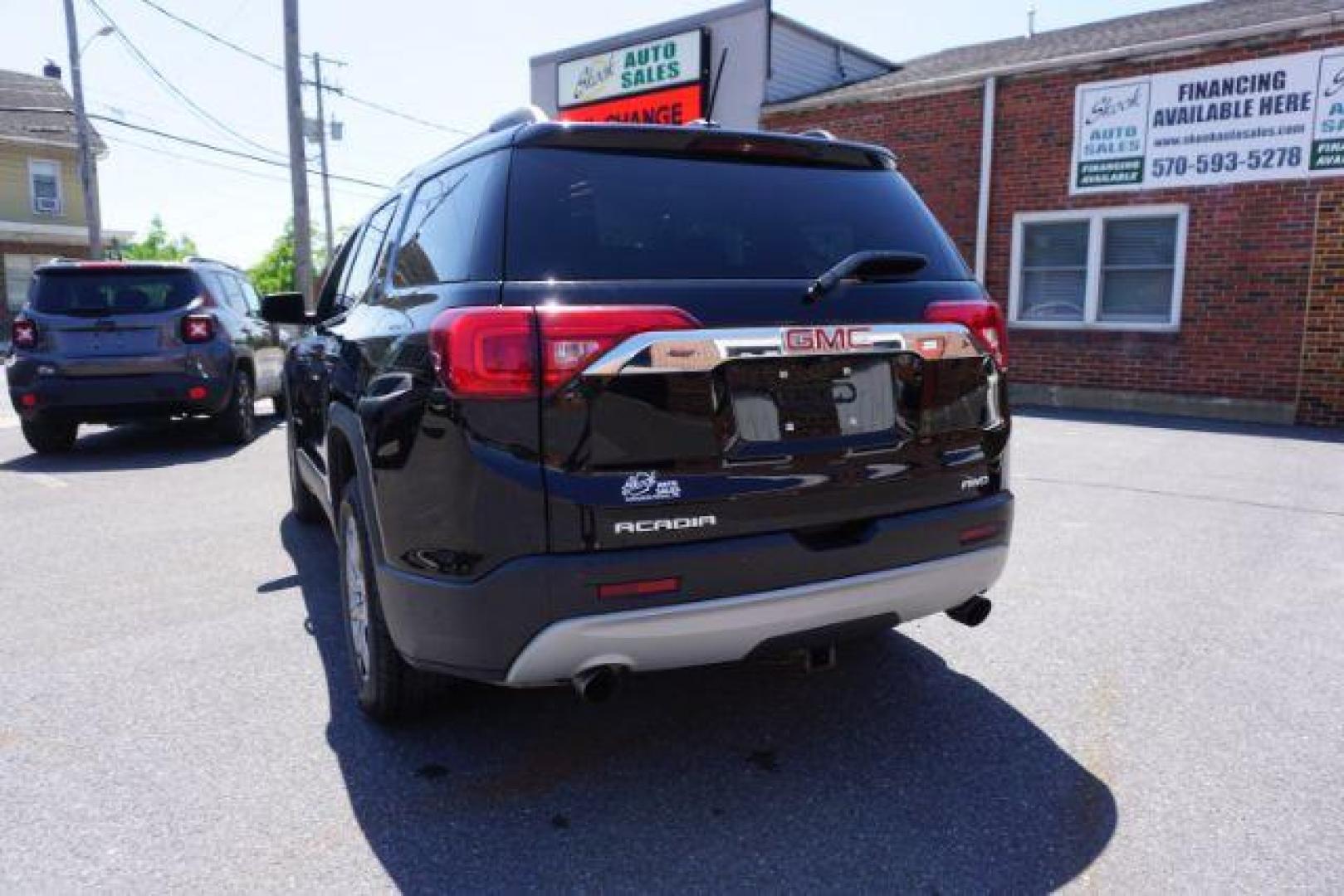 2017 Ebony Twilight Metallic /Jet Black, leather GMC Acadia SLT-1 AWD (1GKKNULS7HZ) with an 3.6L V6 DOHC 24V engine, 6-Speed Automatic transmission, located at 312 Centre Ave, Schuylkill Haven, PA, 17972, (570) 593-5278, 40.638130, -76.177383 - blind spot monitor, luggage rack, navigation, rear parking sensors, towing pkg, captains seats second row - Photo#13