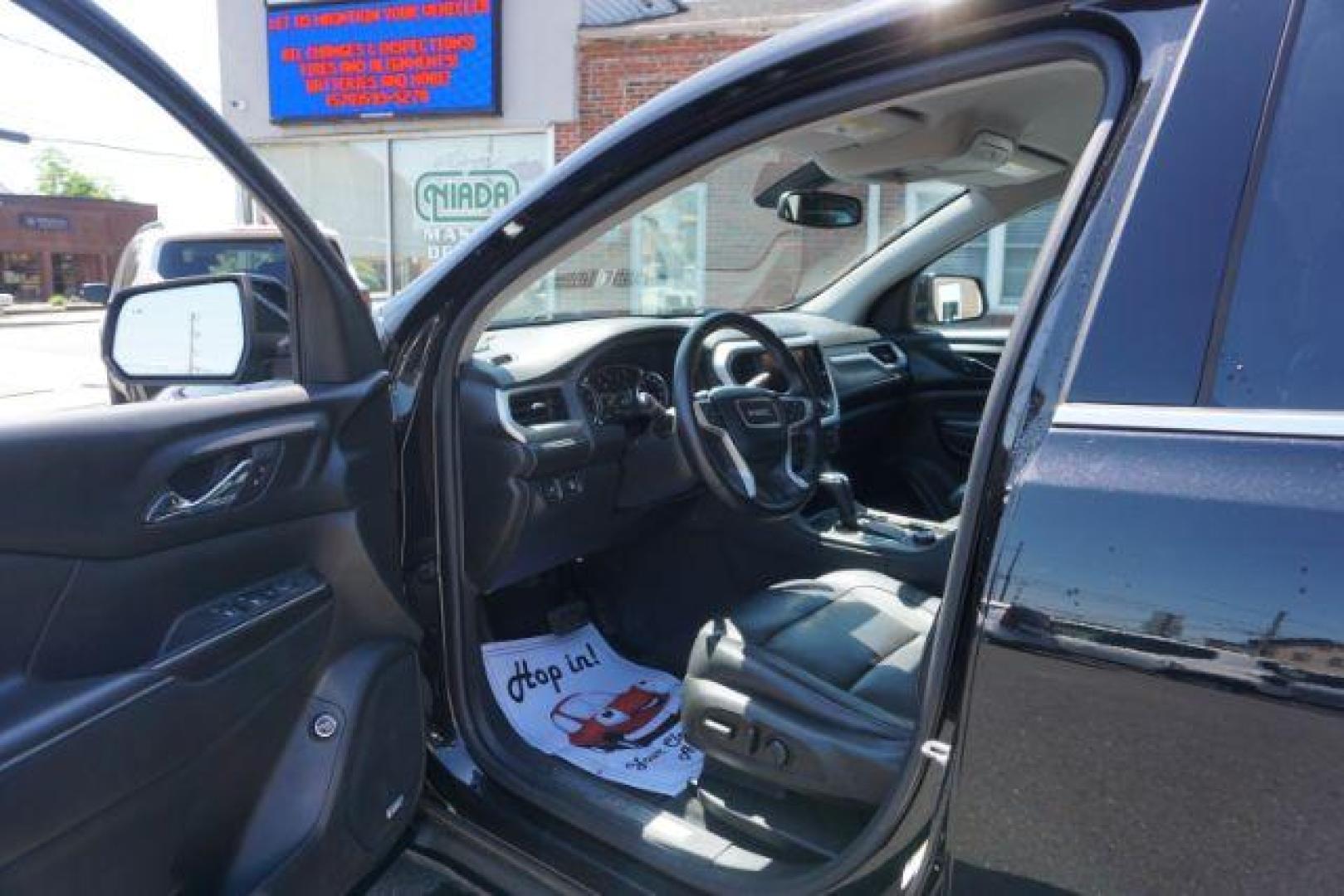 2017 Ebony Twilight Metallic /Jet Black, leather GMC Acadia SLT-1 AWD (1GKKNULS7HZ) with an 3.6L V6 DOHC 24V engine, 6-Speed Automatic transmission, located at 312 Centre Ave, Schuylkill Haven, PA, 17972, (570) 593-5278, 40.638130, -76.177383 - blind spot monitor, luggage rack, navigation, rear parking sensors, towing pkg, captains seats second row - Photo#21