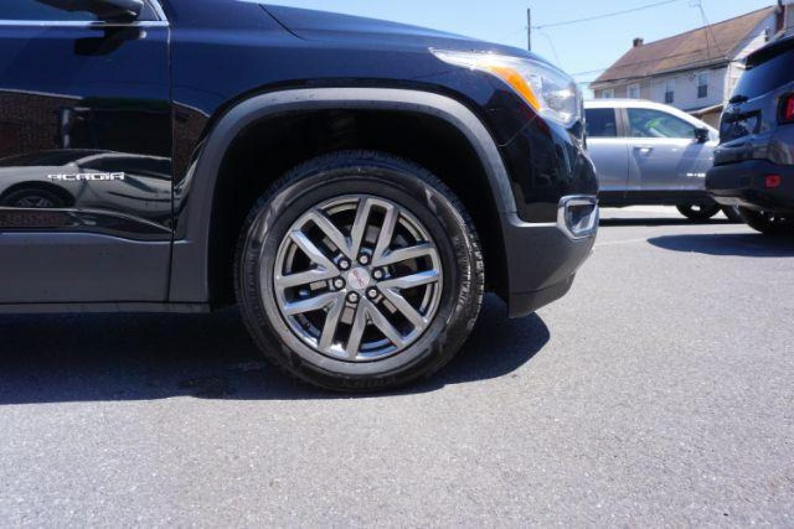 2017 Ebony Twilight Metallic /Jet Black, leather GMC Acadia SLT-1 AWD (1GKKNULS7HZ) with an 3.6L V6 DOHC 24V engine, 6-Speed Automatic transmission, located at 312 Centre Ave, Schuylkill Haven, PA, 17972, (570) 593-5278, 40.638130, -76.177383 - blind spot monitor, luggage rack, navigation, rear parking sensors, towing pkg, captains seats second row - Photo#6