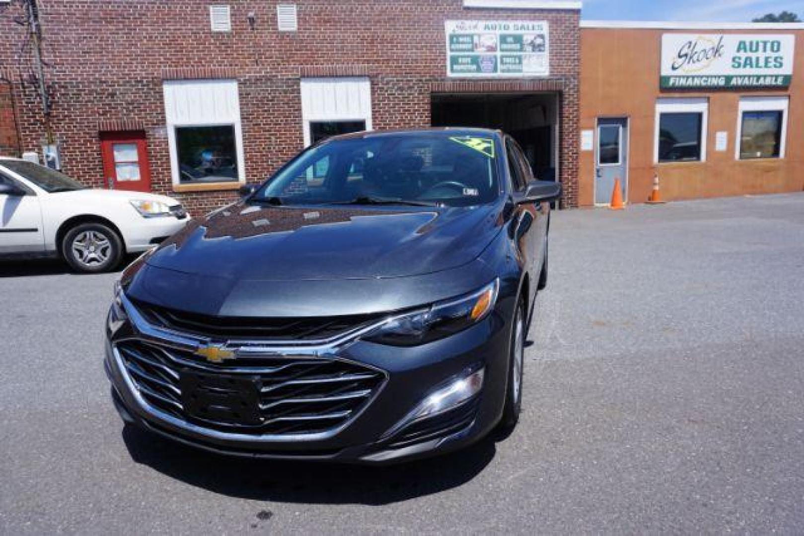 2021 Shadow Gray Metallic /Jet Black, premium cloth Chevrolet Malibu LS (1G1ZB5ST0MF) with an 1.5L L4 DOHC 16V engine, 6-Speed Automatic transmission, located at 312 Centre Ave, Schuylkill Haven, PA, 17972, (570) 593-5278, 40.638130, -76.177383 - Photo#3