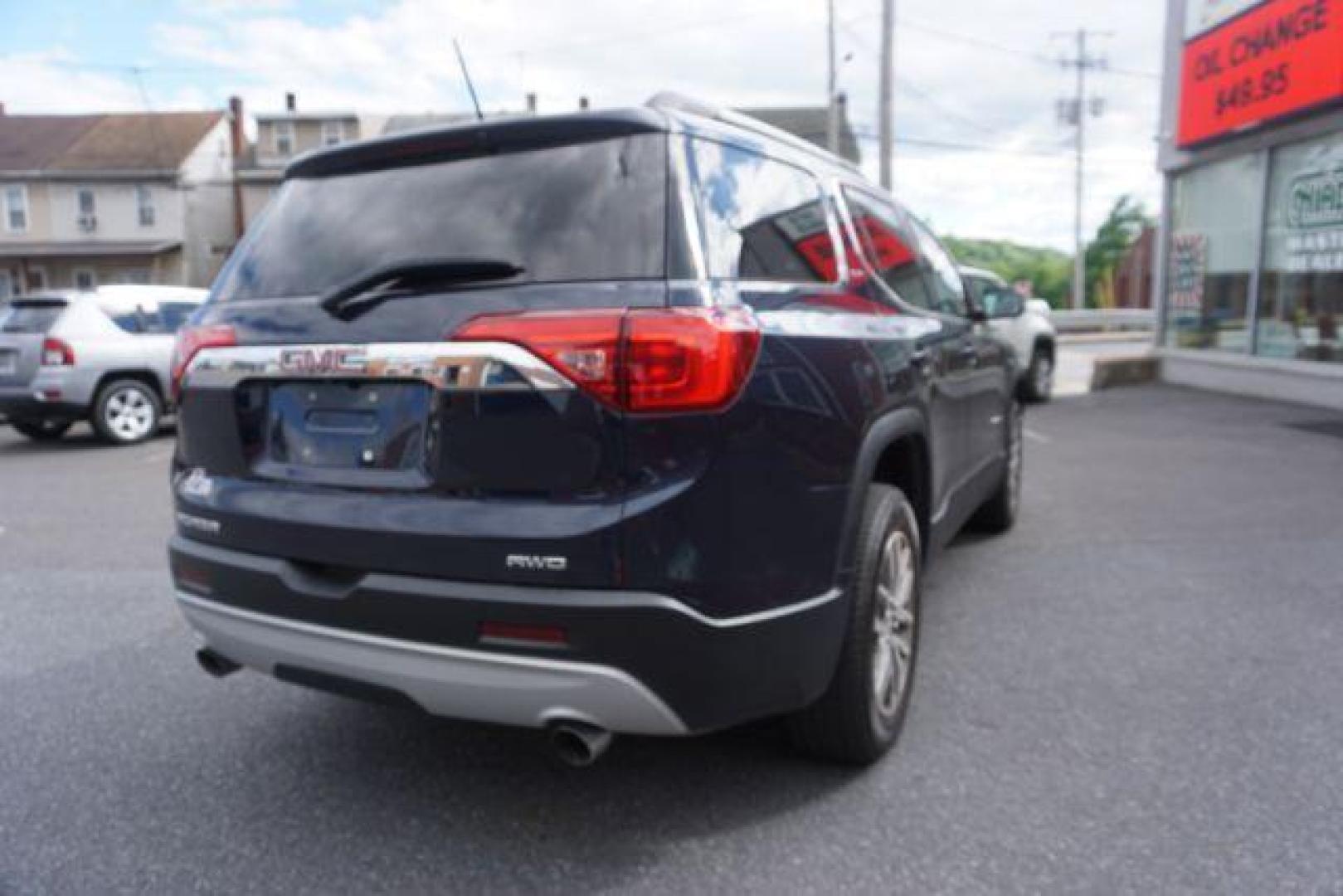 2017 Dark Sapphire Blue Metallic /Dark Ash Gray/Light Ash Gray, premium cloth GMC Acadia SLE-2 AWD (1GKKNSLSXHZ) with an 3.6L V6 DOHC 24V engine, 6-Speed Automatic transmission, located at 312 Centre Ave, Schuylkill Haven, PA, 17972, (570) 593-5278, 40.638130, -76.177383 - blind spot monitor, Bose premium stereo, luggage rack, power sunroof, rear parking sensors, universal garage door opener - Photo#9