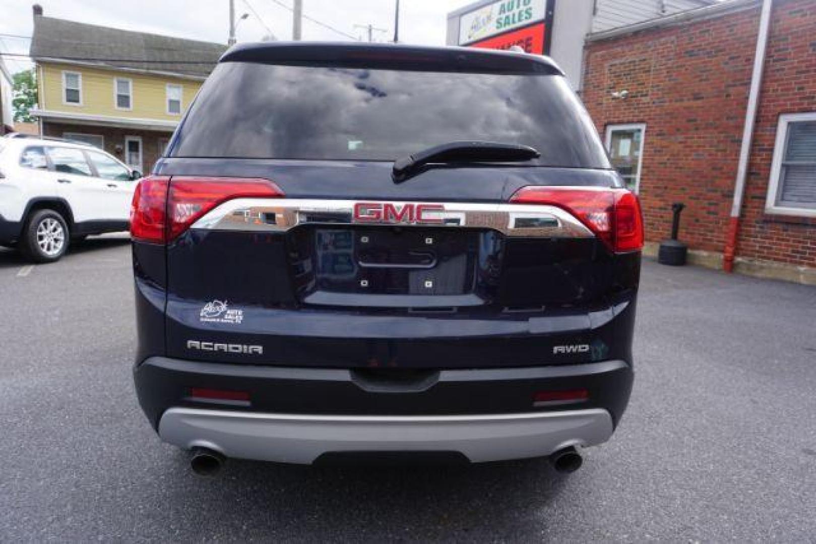 2017 Dark Sapphire Blue Metallic /Dark Ash Gray/Light Ash Gray, premium cloth GMC Acadia SLE-2 AWD (1GKKNSLSXHZ) with an 3.6L V6 DOHC 24V engine, 6-Speed Automatic transmission, located at 312 Centre Ave, Schuylkill Haven, PA, 17972, (570) 593-5278, 40.638130, -76.177383 - blind spot monitor, Bose premium stereo, luggage rack, power sunroof, rear parking sensors, universal garage door opener - Photo#10