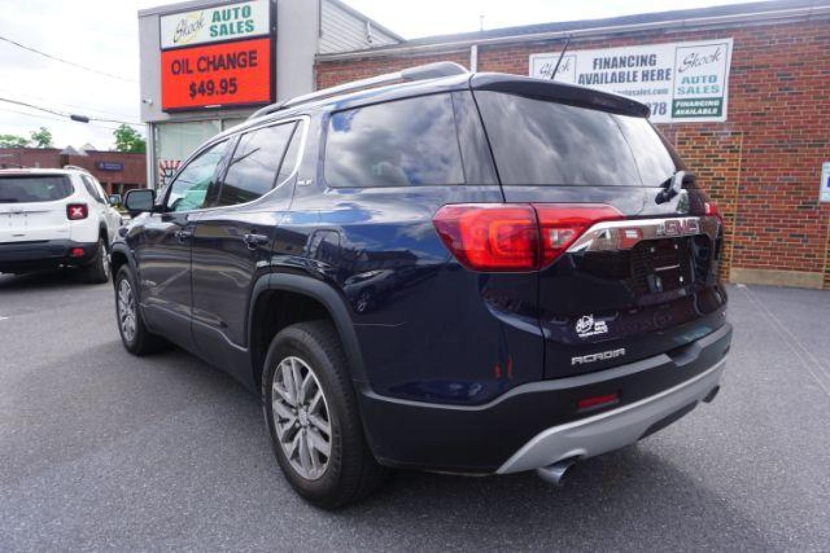 2017 Dark Sapphire Blue Metallic /Dark Ash Gray/Light Ash Gray, premium cloth GMC Acadia SLE-2 AWD (1GKKNSLSXHZ) with an 3.6L V6 DOHC 24V engine, 6-Speed Automatic transmission, located at 312 Centre Ave, Schuylkill Haven, PA, 17972, (570) 593-5278, 40.638130, -76.177383 - blind spot monitor, Bose premium stereo, luggage rack, power sunroof, rear parking sensors, universal garage door opener - Photo#11