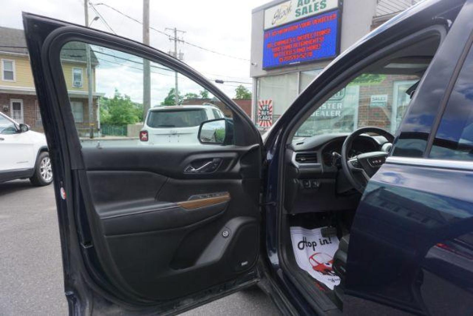 2017 Dark Sapphire Blue Metallic /Dark Ash Gray/Light Ash Gray, premium cloth GMC Acadia SLE-2 AWD (1GKKNSLSXHZ) with an 3.6L V6 DOHC 24V engine, 6-Speed Automatic transmission, located at 312 Centre Ave, Schuylkill Haven, PA, 17972, (570) 593-5278, 40.638130, -76.177383 - blind spot monitor, Bose premium stereo, luggage rack, power sunroof, rear parking sensors, universal garage door opener - Photo#16