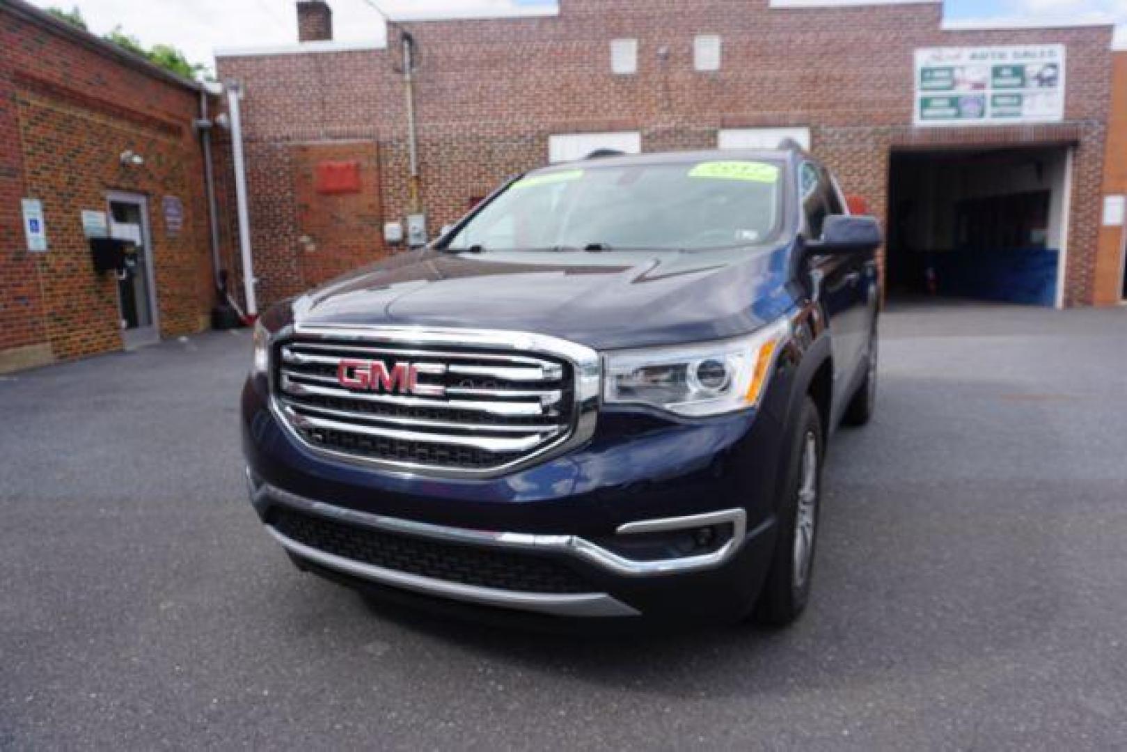 2017 Dark Sapphire Blue Metallic /Dark Ash Gray/Light Ash Gray, premium cloth GMC Acadia SLE-2 AWD (1GKKNSLSXHZ) with an 3.6L V6 DOHC 24V engine, 6-Speed Automatic transmission, located at 312 Centre Ave, Schuylkill Haven, PA, 17972, (570) 593-5278, 40.638130, -76.177383 - blind spot monitor, Bose premium stereo, luggage rack, power sunroof, rear parking sensors, universal garage door opener - Photo#2