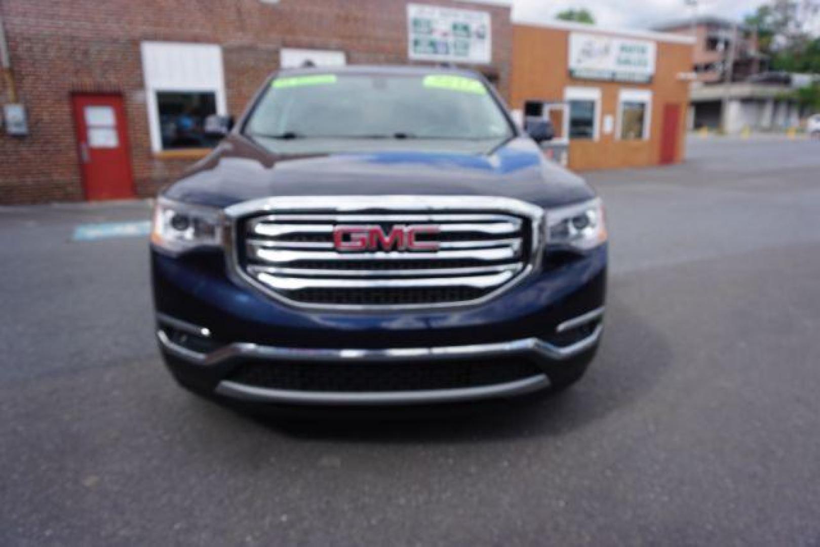 2017 Dark Sapphire Blue Metallic /Dark Ash Gray/Light Ash Gray, premium cloth GMC Acadia SLE-2 AWD (1GKKNSLSXHZ) with an 3.6L V6 DOHC 24V engine, 6-Speed Automatic transmission, located at 312 Centre Ave, Schuylkill Haven, PA, 17972, (570) 593-5278, 40.638130, -76.177383 - blind spot monitor, Bose premium stereo, luggage rack, power sunroof, rear parking sensors, universal garage door opener - Photo#3