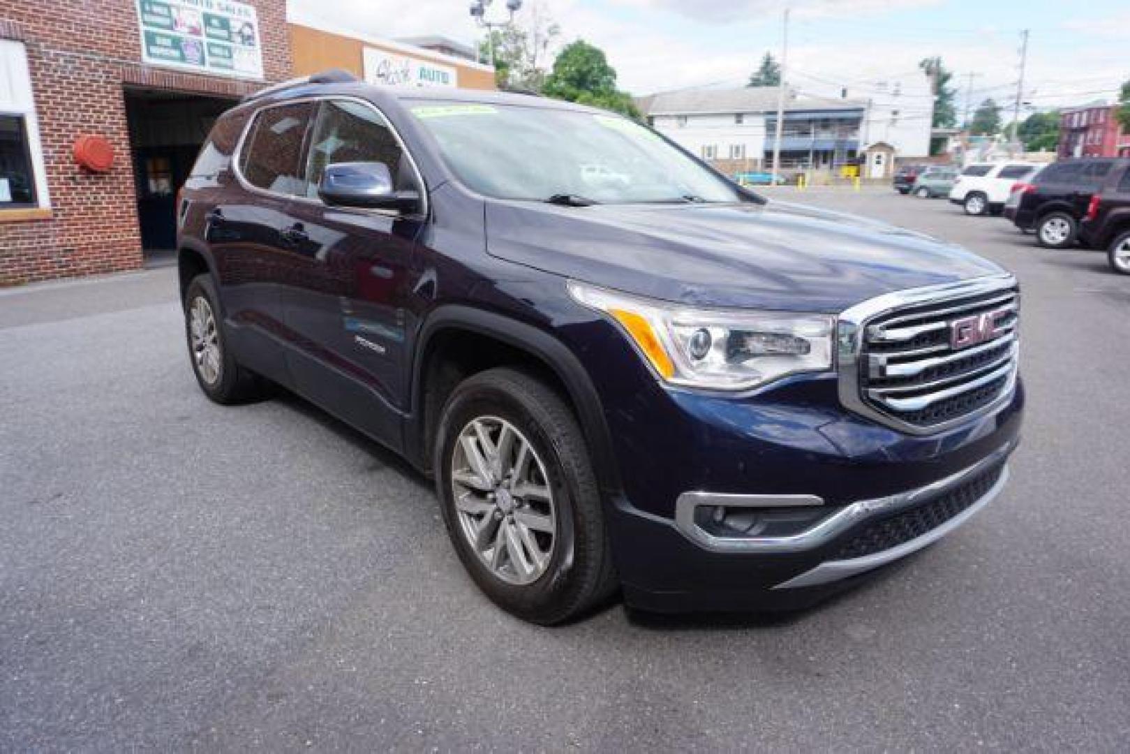 2017 Dark Sapphire Blue Metallic /Dark Ash Gray/Light Ash Gray, premium cloth GMC Acadia SLE-2 AWD (1GKKNSLSXHZ) with an 3.6L V6 DOHC 24V engine, 6-Speed Automatic transmission, located at 312 Centre Ave, Schuylkill Haven, PA, 17972, (570) 593-5278, 40.638130, -76.177383 - blind spot monitor, Bose premium stereo, luggage rack, power sunroof, rear parking sensors, universal garage door opener - Photo#5