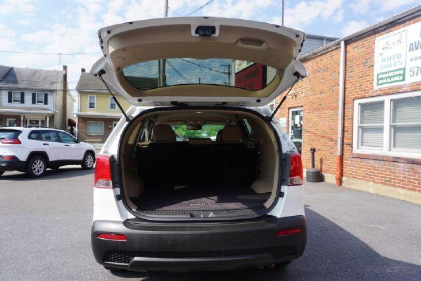 2013 Snow White Pearl /Beige Cloth Interior Kia Sorento LX 2WD (5XYKT3A67DG) with an 2.4L L4 DOHC 16V engine, 6-Speed Automatic transmission, located at 312 Centre Ave, Schuylkill Haven, PA, 17972, (570) 593-5278, 40.638130, -76.177383 - Photo#42