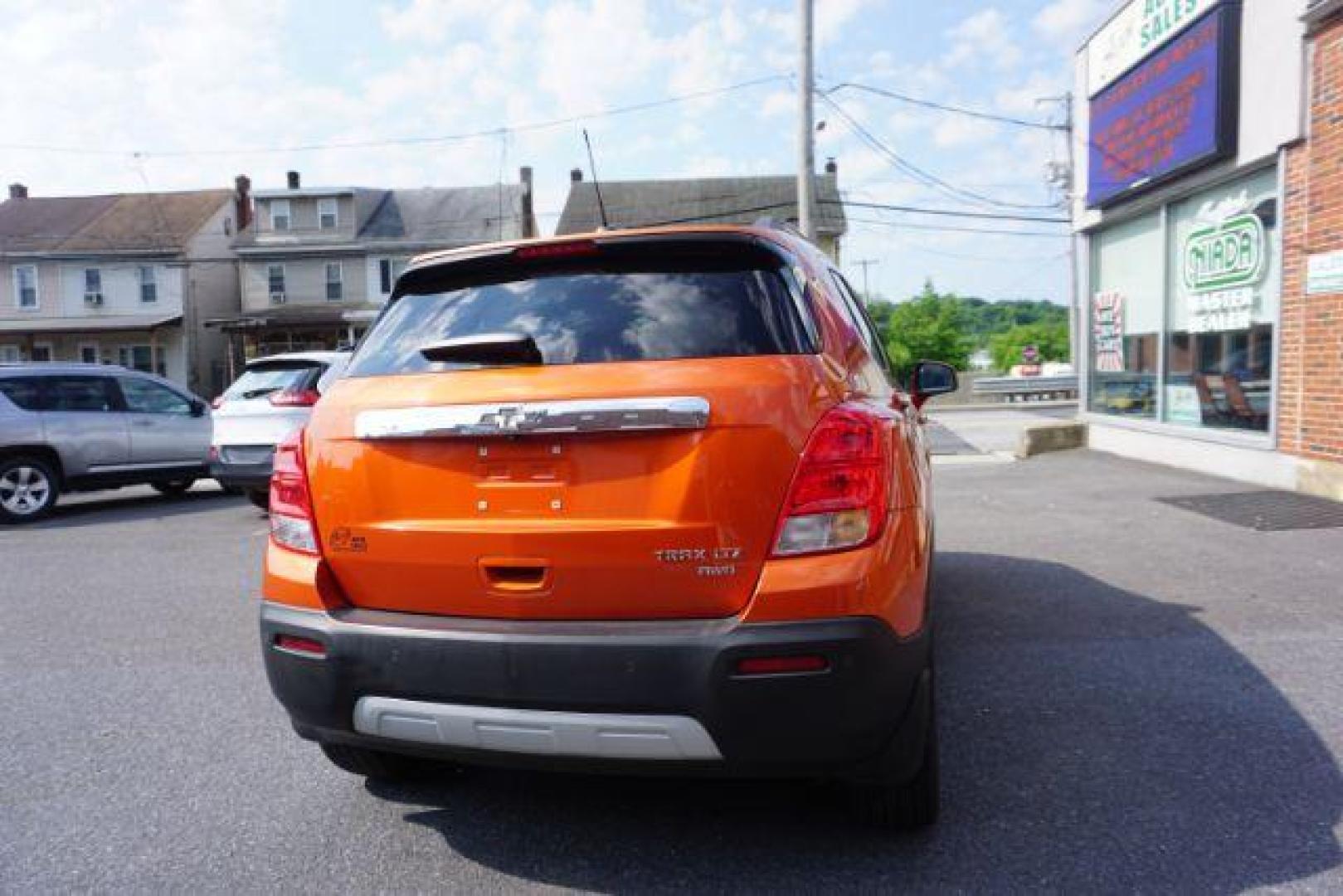 2015 Orange Rock Metallic /Jet Black, leatherette/cloth Chevrolet Trax LT AWD (KL7CJTSB6FB) with an 1.4L L4 DOHC 16V engine, 6-Speed Automatic transmission, located at 312 Centre Ave, Schuylkill Haven, PA, 17972, (570) 593-5278, 40.638130, -76.177383 - Photo#12