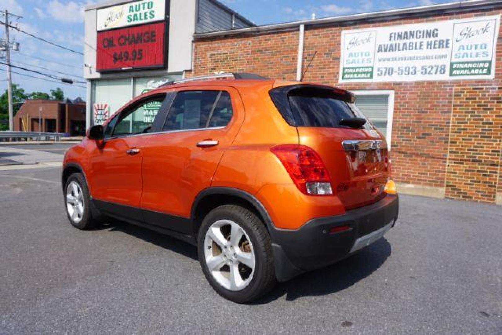 2015 Orange Rock Metallic /Jet Black, leatherette/cloth Chevrolet Trax LT AWD (KL7CJTSB6FB) with an 1.4L L4 DOHC 16V engine, 6-Speed Automatic transmission, located at 312 Centre Ave, Schuylkill Haven, PA, 17972, (570) 593-5278, 40.638130, -76.177383 - Photo#14