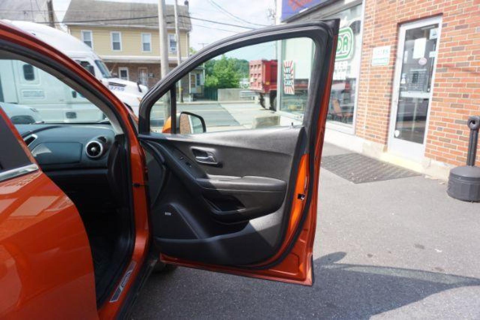 2015 Orange Rock Metallic /Jet Black, leatherette/cloth Chevrolet Trax LT AWD (KL7CJTSB6FB) with an 1.4L L4 DOHC 16V engine, 6-Speed Automatic transmission, located at 312 Centre Ave, Schuylkill Haven, PA, 17972, (570) 593-5278, 40.638130, -76.177383 - Photo#44