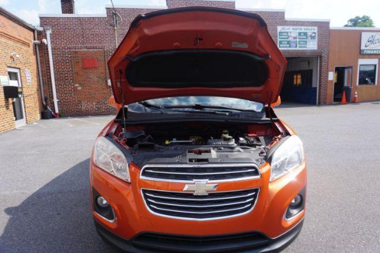 2015 Orange Rock Metallic /Jet Black, leatherette/cloth Chevrolet Trax LT AWD (KL7CJTSB6FB) with an 1.4L L4 DOHC 16V engine, 6-Speed Automatic transmission, located at 312 Centre Ave, Schuylkill Haven, PA, 17972, (570) 593-5278, 40.638130, -76.177383 - Photo#49