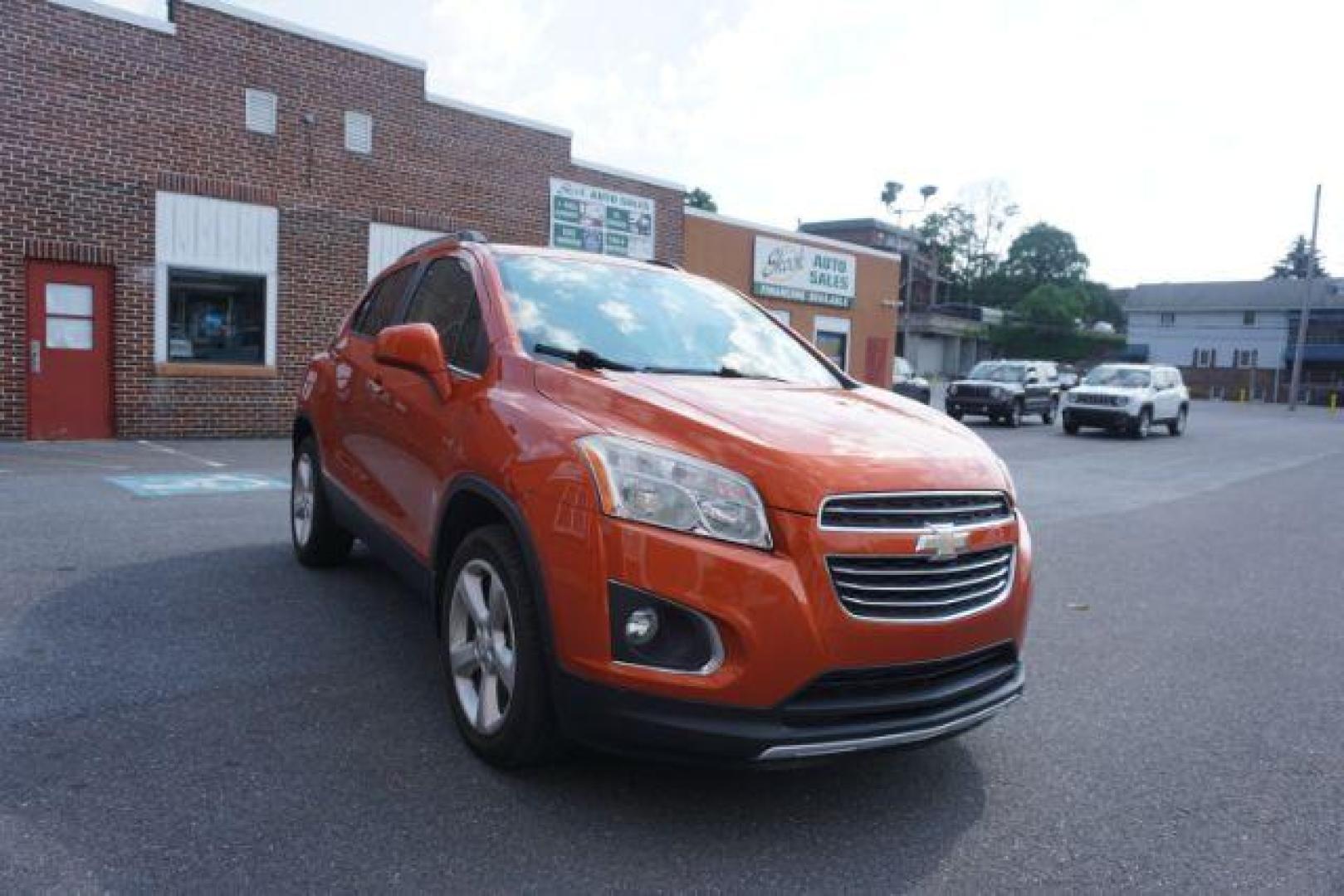 2015 Orange Rock Metallic /Jet Black, leatherette/cloth Chevrolet Trax LT AWD (KL7CJTSB6FB) with an 1.4L L4 DOHC 16V engine, 6-Speed Automatic transmission, located at 312 Centre Ave, Schuylkill Haven, PA, 17972, (570) 593-5278, 40.638130, -76.177383 - Photo#6