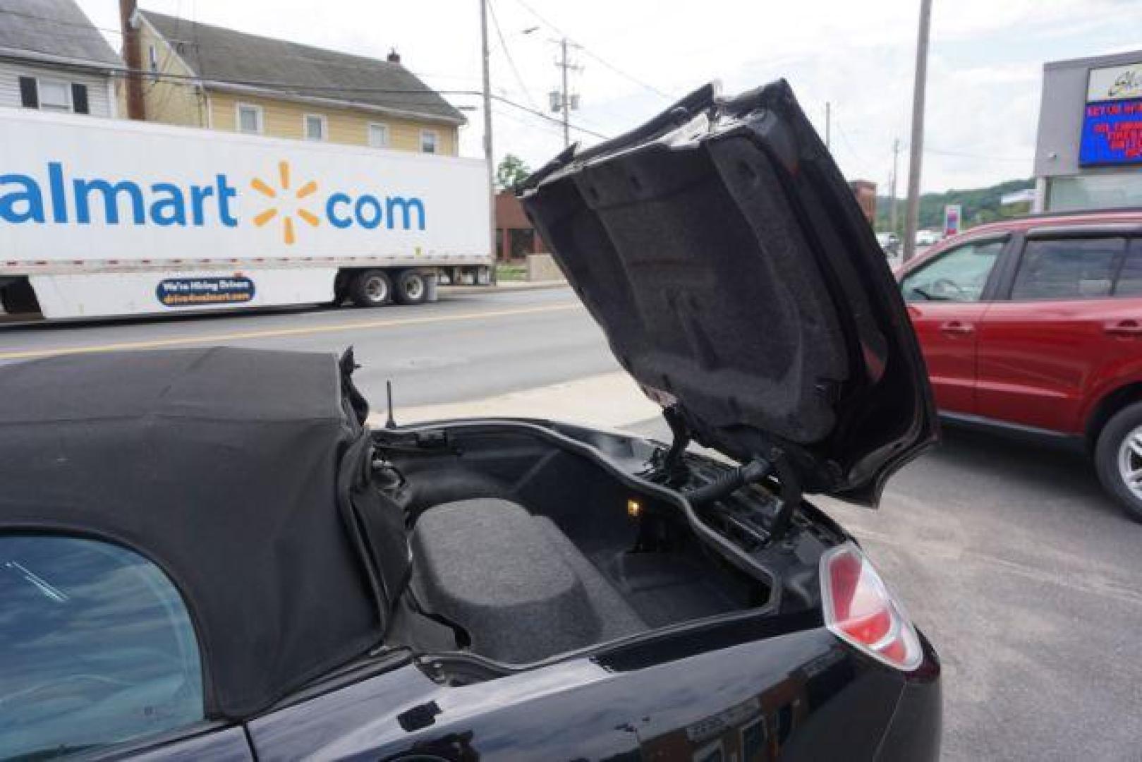 2008 Black Onyx with Black Soft Top /Black Leather Interior Saturn Sky Roadster (1G8MB35B98Y) with an 2.4L L4 DOHC 16V engine, auto transmission, located at 312 Centre Ave, Schuylkill Haven, PA, 17972, (570) 593-5278, 40.638130, -76.177383 - leather - Photo#17