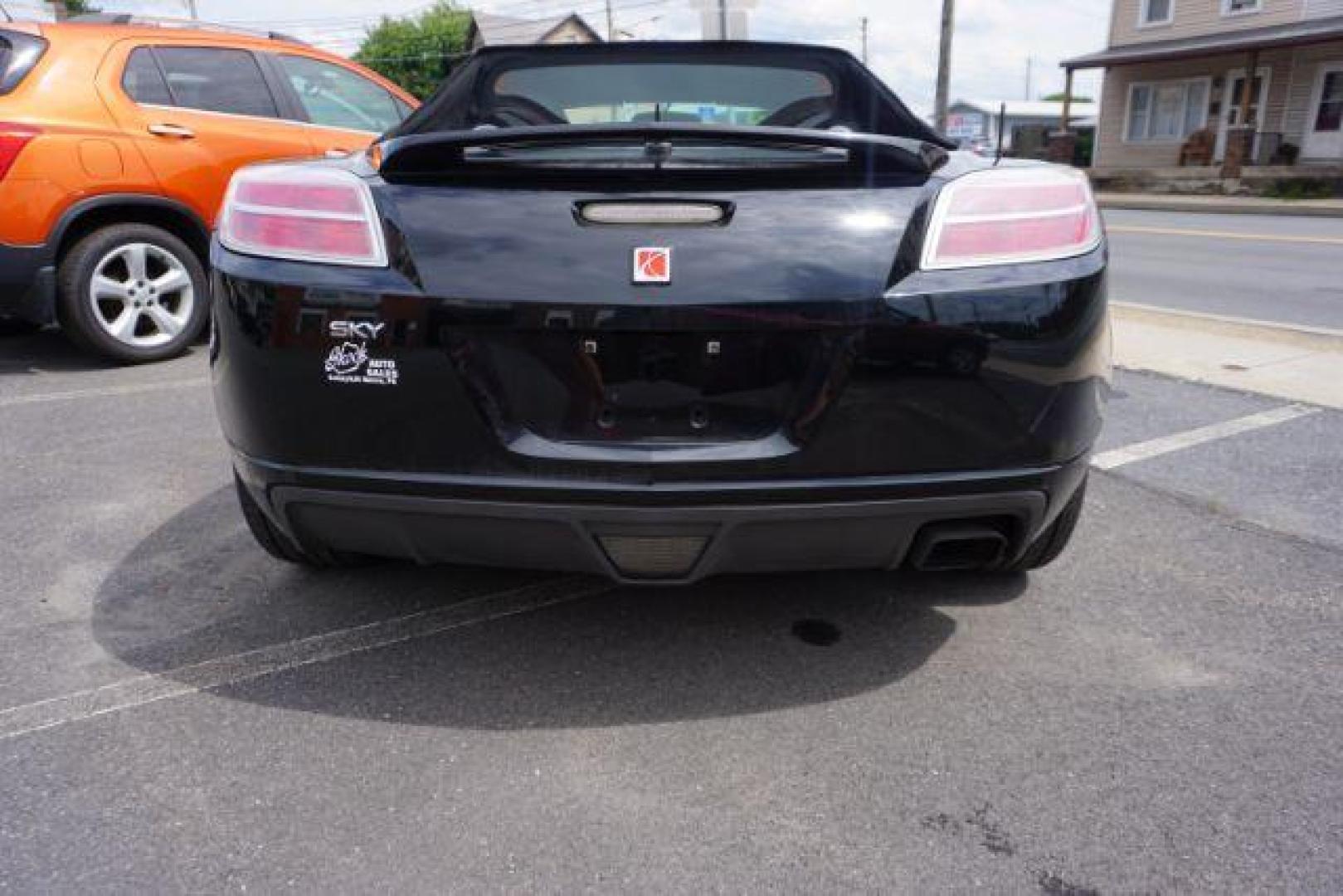 2008 Black Onyx with Black Soft Top /Black Leather Interior Saturn Sky Roadster (1G8MB35B98Y) with an 2.4L L4 DOHC 16V engine, auto transmission, located at 312 Centre Ave, Schuylkill Haven, PA, 17972, (570) 593-5278, 40.638130, -76.177383 - leather - Photo#2