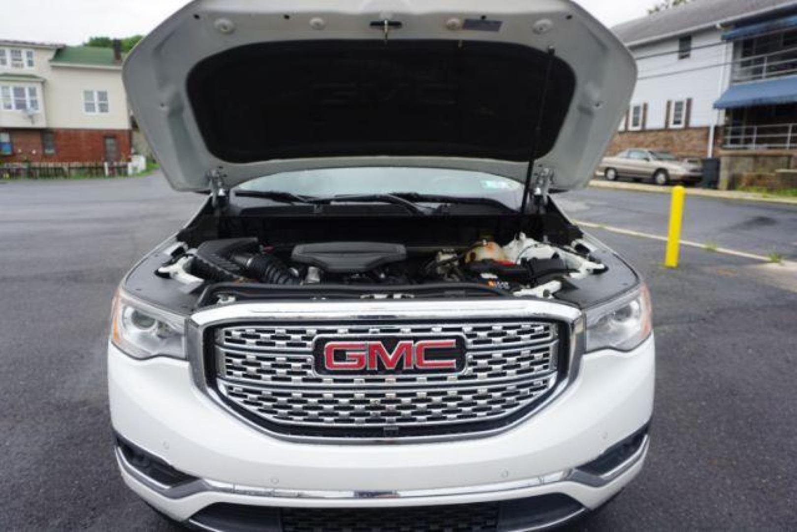 2017 White Frost Tricoat /Jet Black, leather GMC Acadia Denali AWD (1GKKNXLS0HZ) with an 3.6L V6 DOHC 24V engine, 6-Speed Automatic transmission, located at 312 Centre Ave, Schuylkill Haven, PA, 17972, (570) 593-5278, 40.638130, -76.177383 - Adaptive cruise control, blind spot monitor, Bose premium stereo, power sunroof, Navigation, rear perking sensors, universal garage door opener - Photo#55