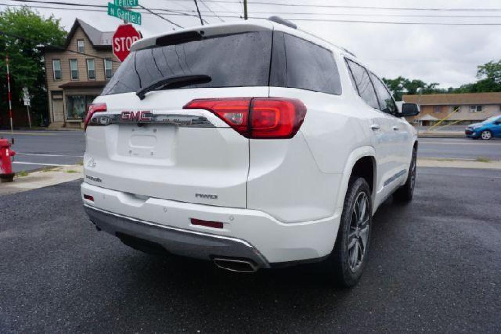 2017 White Frost Tricoat /Jet Black, leather GMC Acadia Denali AWD (1GKKNXLS0HZ) with an 3.6L V6 DOHC 24V engine, 6-Speed Automatic transmission, located at 312 Centre Ave, Schuylkill Haven, PA, 17972, (570) 593-5278, 40.638130, -76.177383 - Adaptive cruise control, blind spot monitor, Bose premium stereo, power sunroof, Navigation, rear perking sensors, universal garage door opener - Photo#8