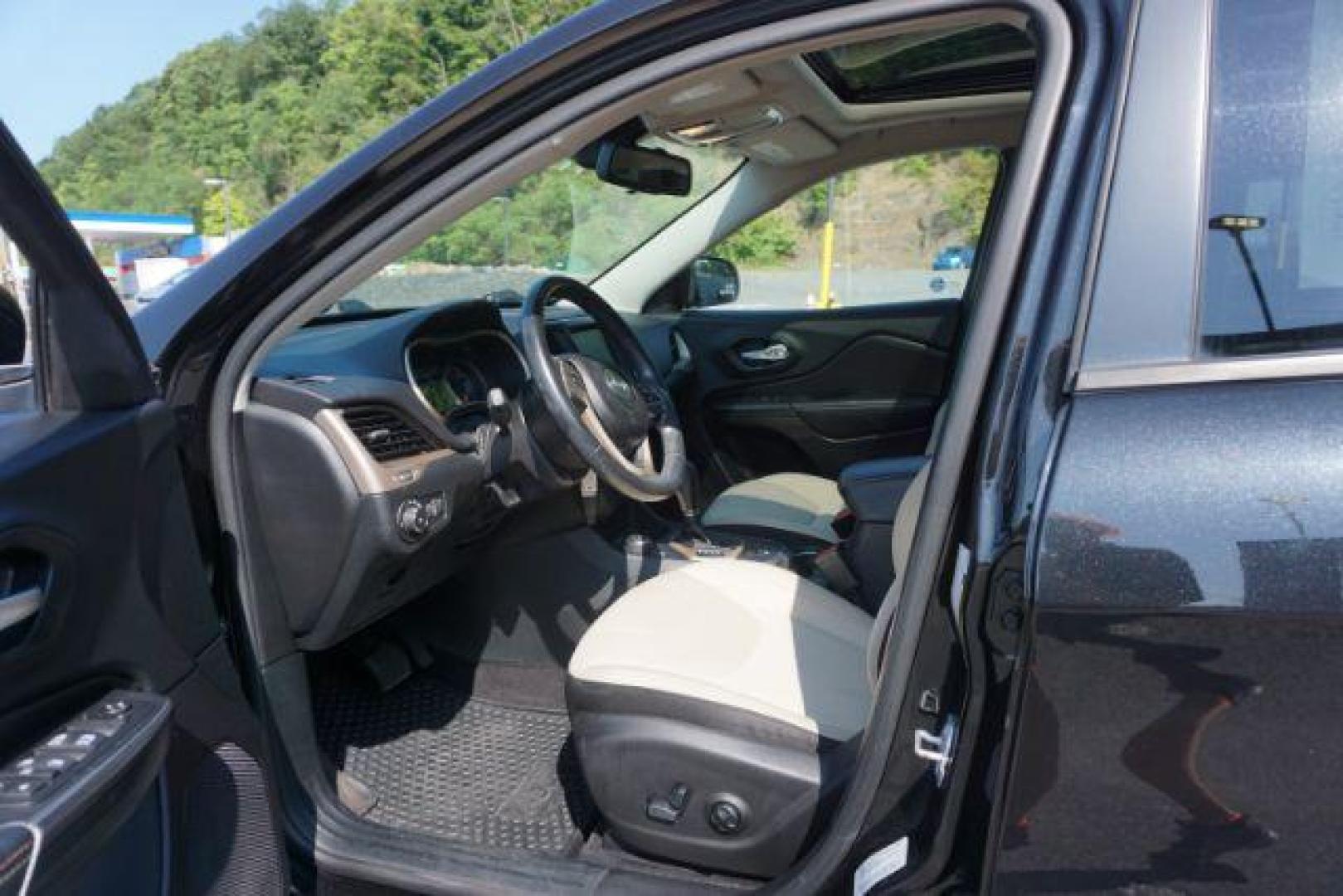 2016 Brilliant Black Crystal Pearl Coat /Black/Light Frost Beige, premium cloth Jeep Cherokee Latitude 4WD (1C4PJMCB2GW) with an 2.4L L4 DOHC 16V engine, 9-Speed Automatic transmission, located at 312 Centre Ave, Schuylkill Haven, PA, 17972, (570) 593-5278, 40.638130, -76.177383 - blind spot monitor, heated front seats, heated exterior mirrors, power drivers seat, power liftgate, power sunroof, rear parking sensors, universal garage door opener - Photo#18