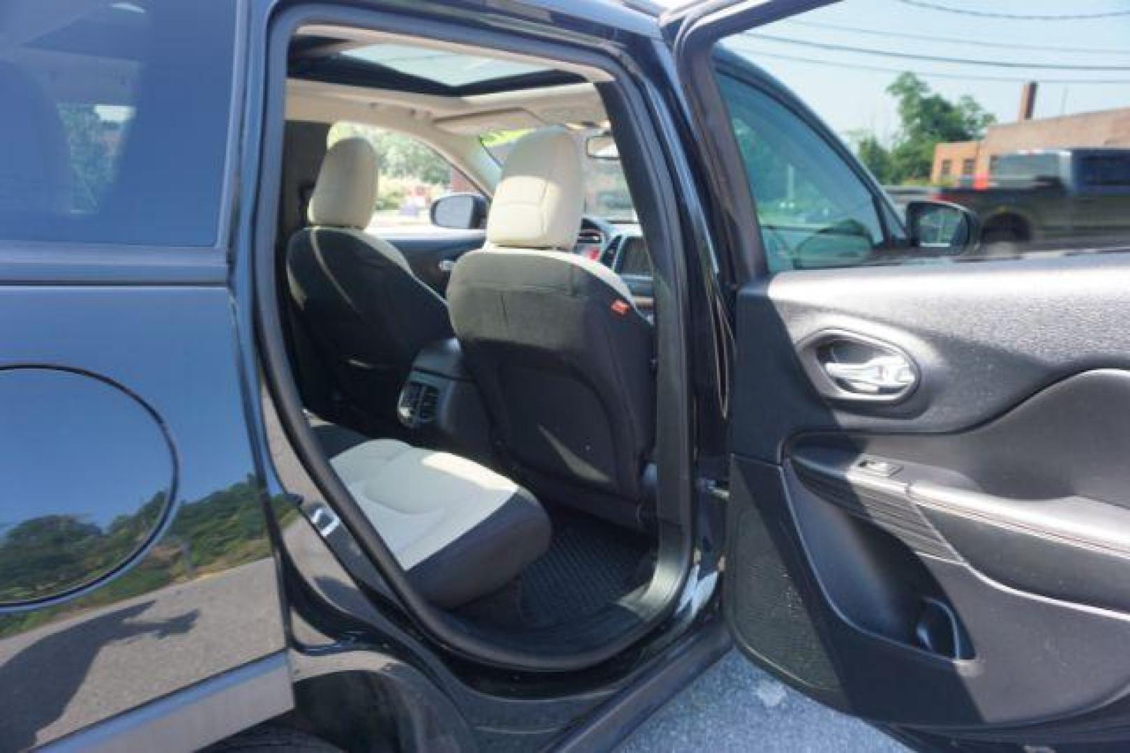 2016 Brilliant Black Crystal Pearl Coat /Black/Light Frost Beige, premium cloth Jeep Cherokee Latitude 4WD (1C4PJMCB2GW) with an 2.4L L4 DOHC 16V engine, 9-Speed Automatic transmission, located at 312 Centre Ave, Schuylkill Haven, PA, 17972, (570) 593-5278, 40.638130, -76.177383 - blind spot monitor, heated front seats, heated exterior mirrors, power drivers seat, power liftgate, power sunroof, rear parking sensors, universal garage door opener - Photo#41