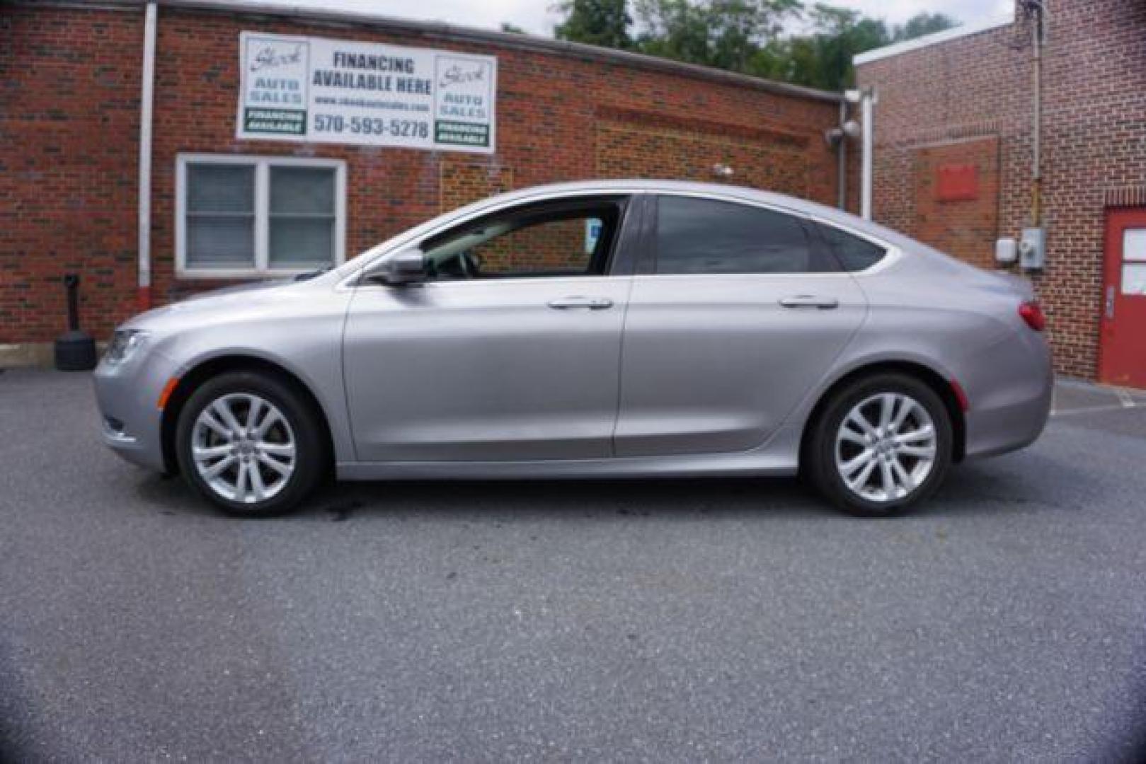 2015 Billet Silver Metallic CC Chrysler 200 Limited (1C3CCCABXFN) with an 2.4L L4 DOHC 16V engine, 9-Speed Automatic transmission, located at 312 Centre Ave, Schuylkill Haven, PA, 17972, (570) 593-5278, 40.638130, -76.177383 - Photo#0