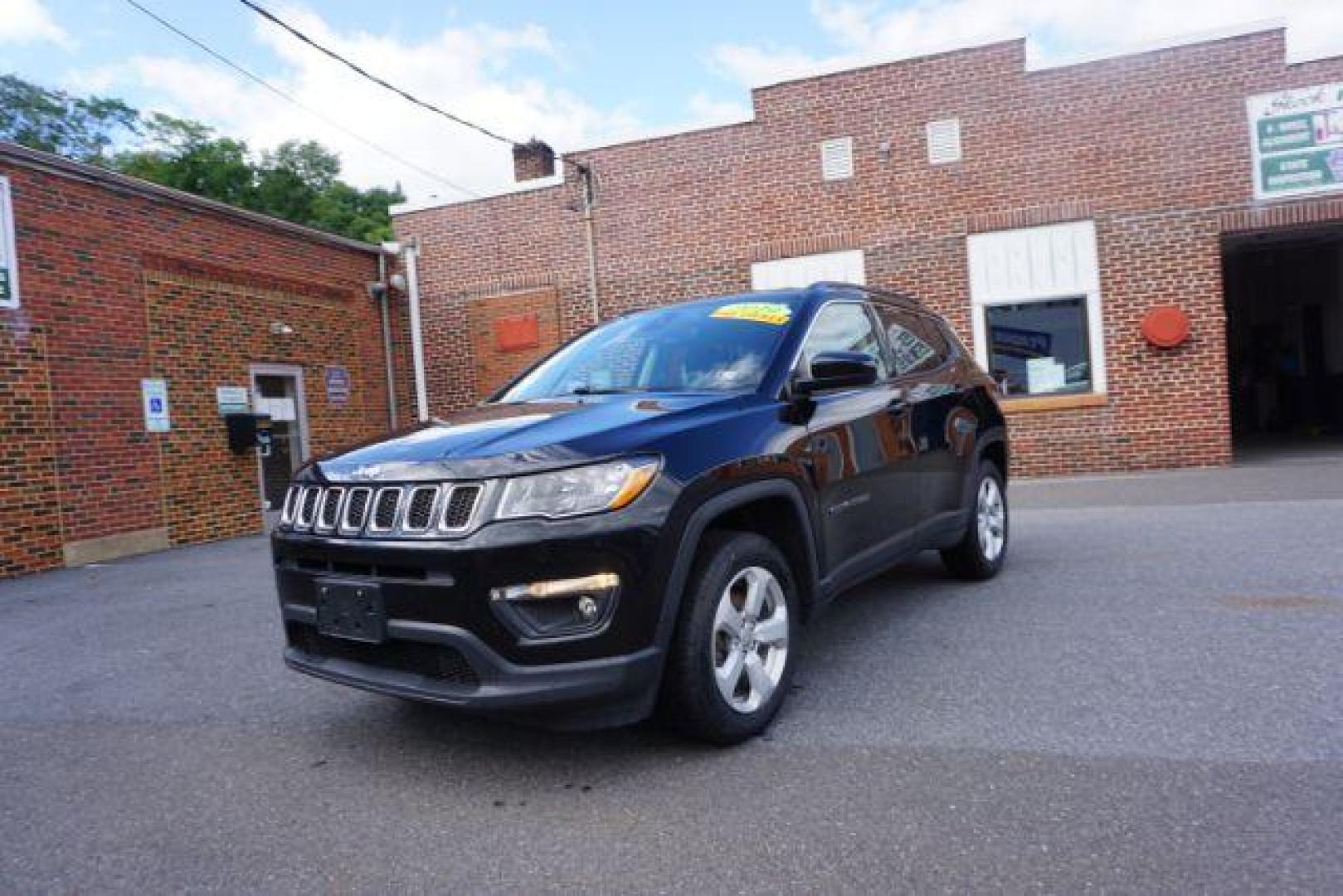 2019 Diamond Black Crystal Pearl Coat Jeep Compass Latitude 4WD (3C4NJDBBXKT) with an 2.4L L4 DOHC 16V engine, located at 312 Centre Ave, Schuylkill Haven, PA, 17972, (570) 593-5278, 40.638130, -76.177383 - Photo#2