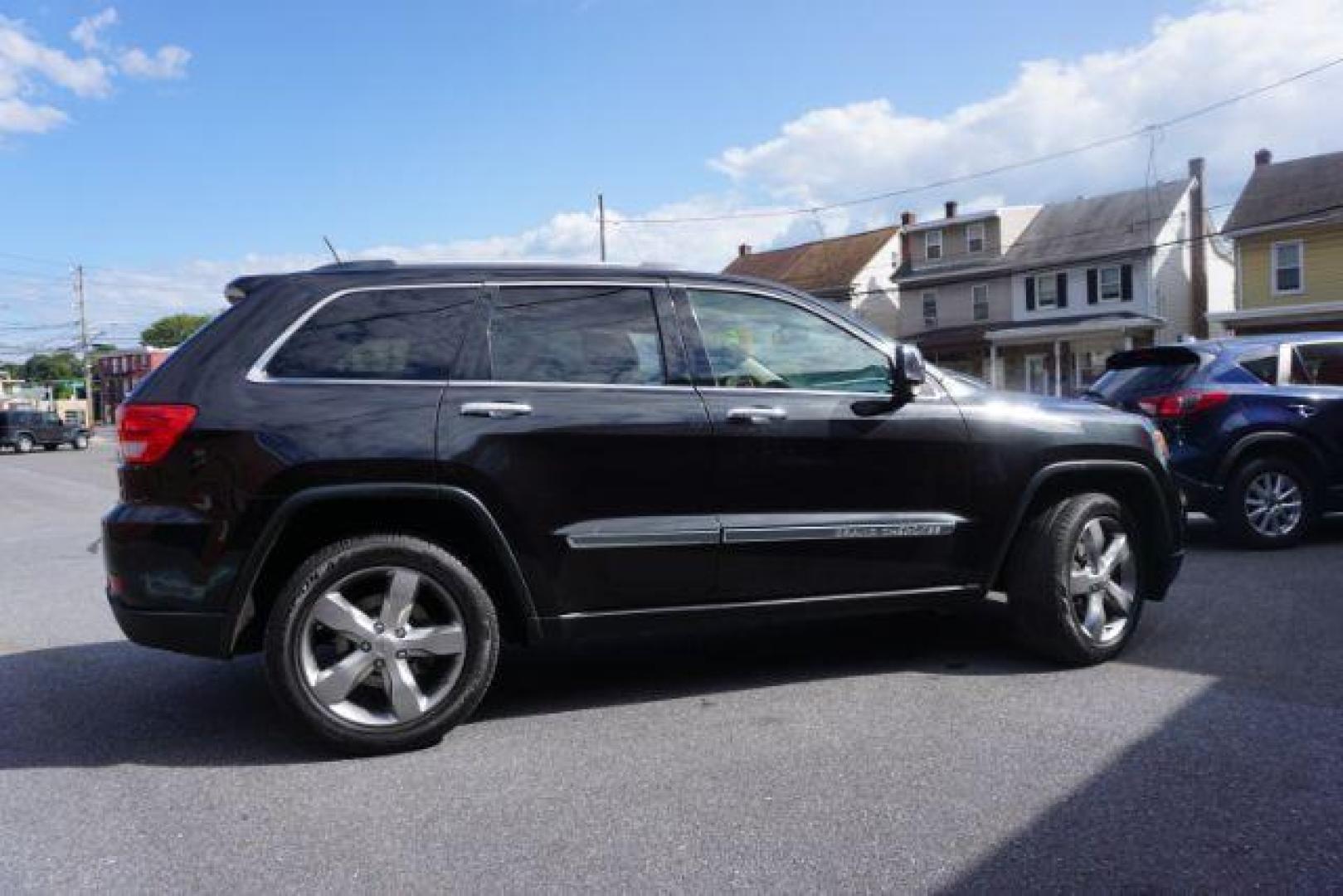 2013 Brilliant Black Crystal Pearl Jeep Grand Cherokee Overland 4WD (1C4RJFCG7DC) with an 3.6L V6 DOHC 24V engine, 5-Speed Automatic transmission, located at 312 Centre Ave, Schuylkill Haven, PA, 17972, (570) 593-5278, 40.638130, -76.177383 - blind spot monitor, collision avoidance system, rear parking sensors, towing pkg - Photo#10