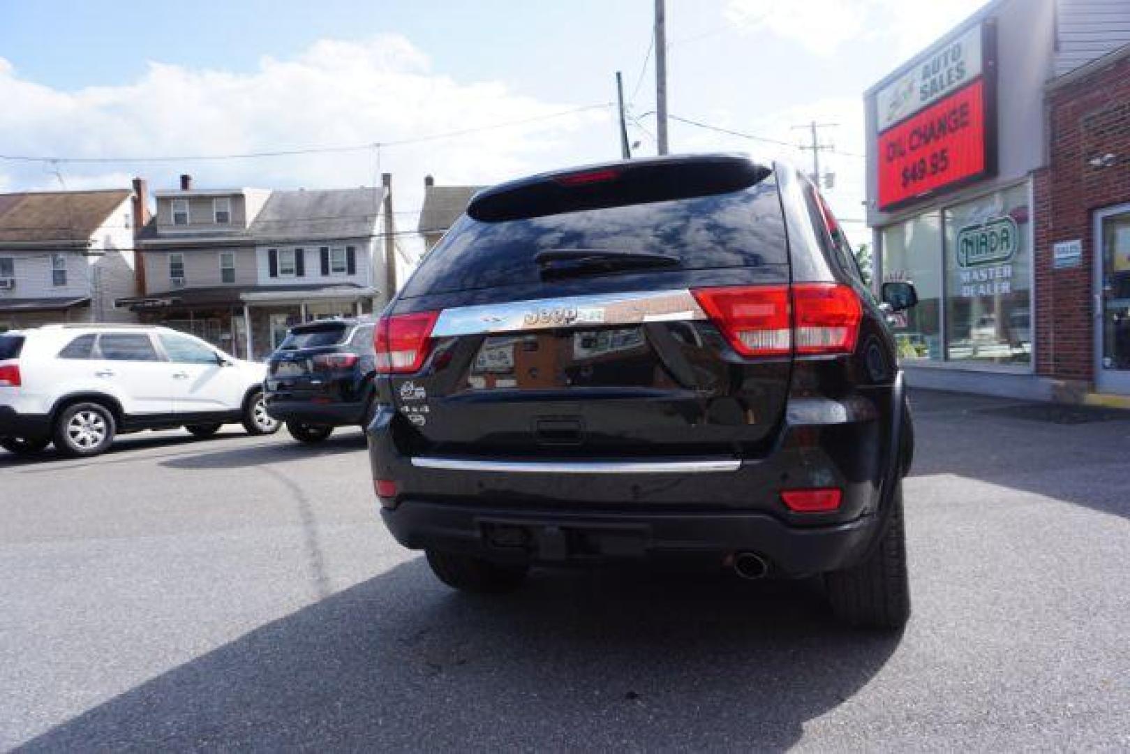 2013 Brilliant Black Crystal Pearl Jeep Grand Cherokee Overland 4WD (1C4RJFCG7DC) with an 3.6L V6 DOHC 24V engine, 5-Speed Automatic transmission, located at 312 Centre Ave, Schuylkill Haven, PA, 17972, (570) 593-5278, 40.638130, -76.177383 - blind spot monitor, collision avoidance system, rear parking sensors, towing pkg - Photo#12