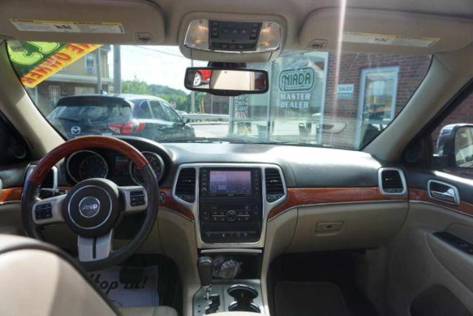 2013 Brilliant Black Crystal Pearl Jeep Grand Cherokee Overland 4WD (1C4RJFCG7DC) with an 3.6L V6 DOHC 24V engine, 5-Speed Automatic transmission, located at 312 Centre Ave, Schuylkill Haven, PA, 17972, (570) 593-5278, 40.638130, -76.177383 - blind spot monitor, collision avoidance system, rear parking sensors, towing pkg - Photo#40