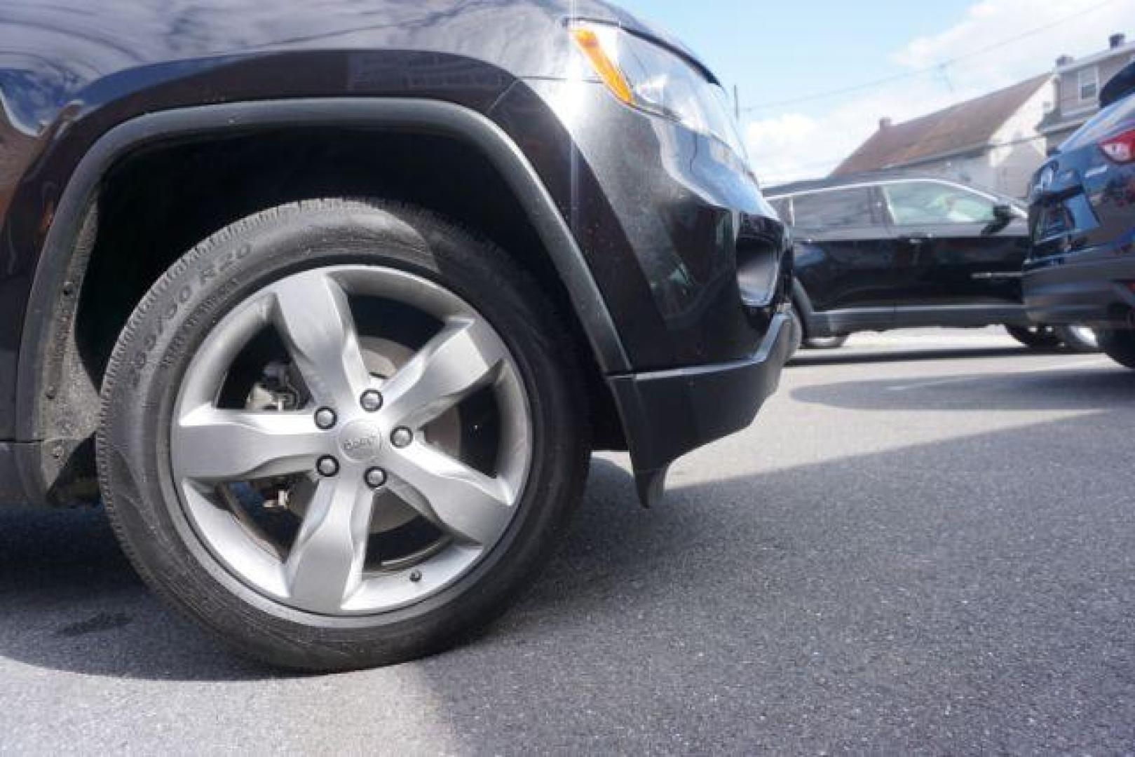 2013 Brilliant Black Crystal Pearl Jeep Grand Cherokee Overland 4WD (1C4RJFCG7DC) with an 3.6L V6 DOHC 24V engine, 5-Speed Automatic transmission, located at 312 Centre Ave, Schuylkill Haven, PA, 17972, (570) 593-5278, 40.638130, -76.177383 - blind spot monitor, collision avoidance system, rear parking sensors, towing pkg - Photo#8