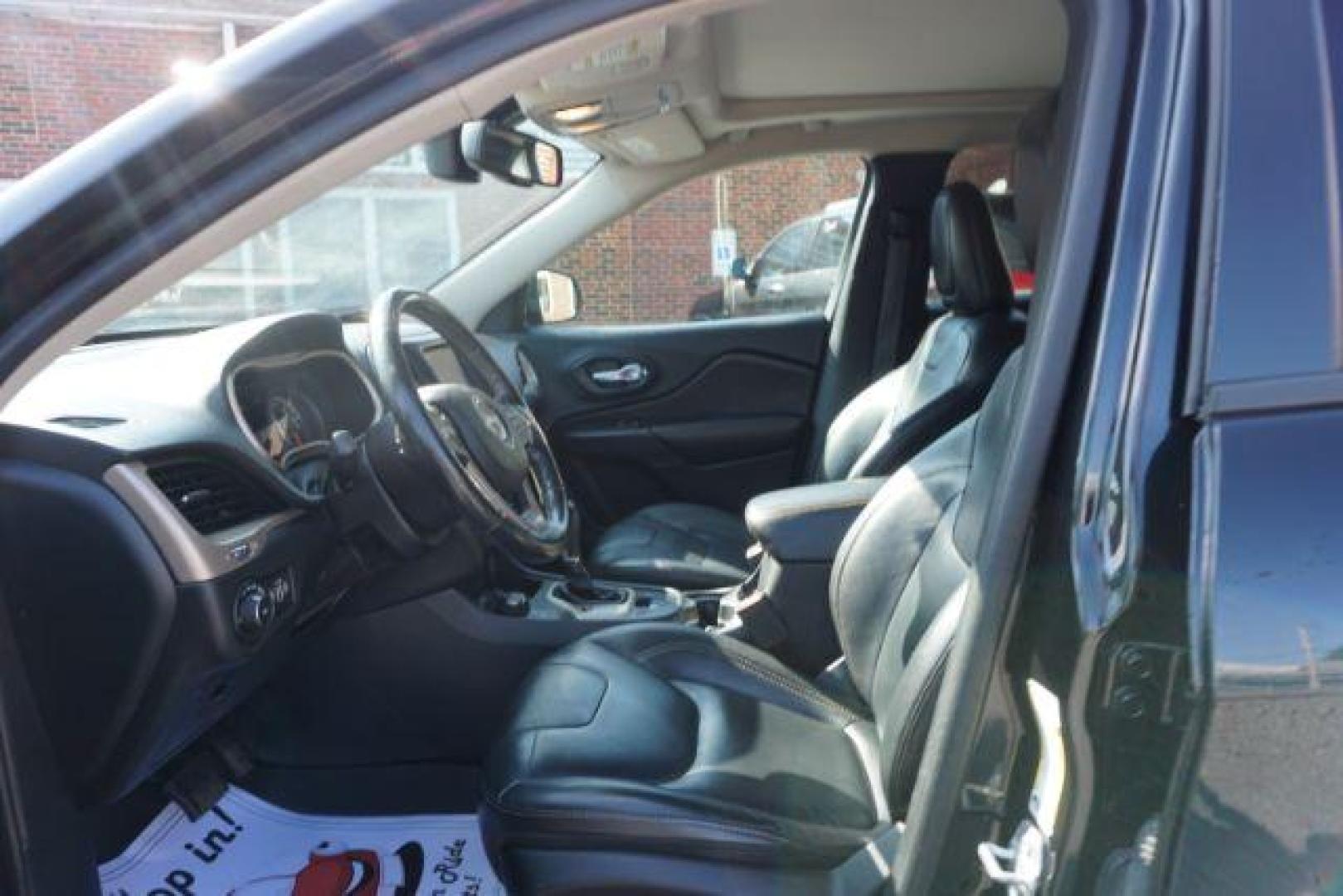 2016 Brilliant Black Crystal Pearl Coat Jeep Cherokee Limited 4WD (1C4PJMDS0GW) with an 3.2L V6 DOHC 24V engine, 9-Speed Automatic transmission, located at 312 Centre Ave, Schuylkill Haven, PA, 17972, (570) 593-5278, 40.638130, -76.177383 - adaptive cruise control, driver's seat memory, HID headlamps, heated exterior mirrors, heated front seats, leather seats, luggage rack, navigation system, passive keyless entry, power driver's seat, power liftgate, power sunroof, rear parking sensors, remote engine starter - Photo#25