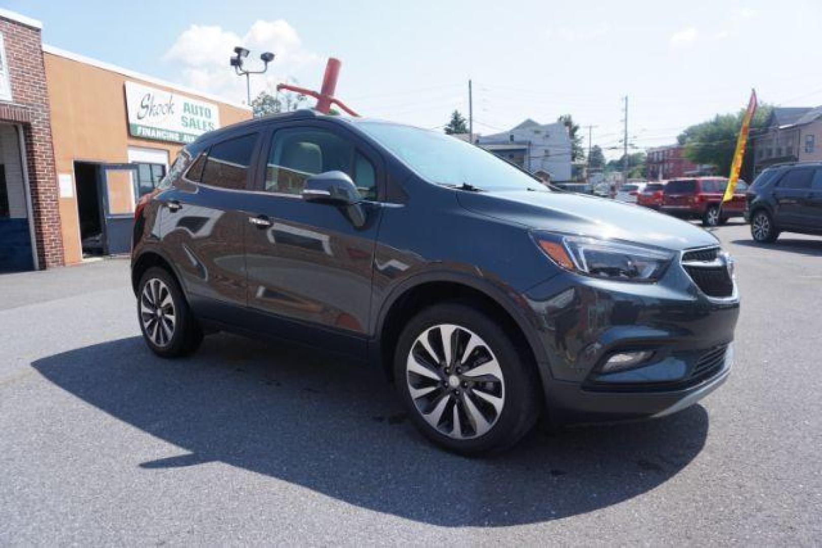 2018 Graphite Gray Metallic/Black Carbon Metallic /Shale Seats w/Ebony Accents, leather Buick Encore Essence AWD (KL4CJGSB1JB) with an 1.4L L4 DOHC 16V TURBO engine, 6-Speed Automatic transmission, located at 312 Centre Ave, Schuylkill Haven, PA, 17972, (570) 593-5278, 40.638130, -76.177383 - luggage rack - Photo#10