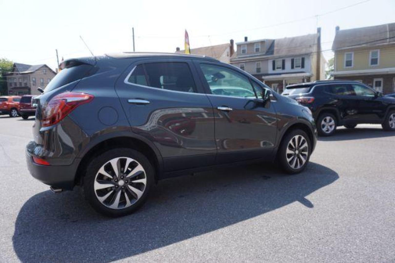 2018 Graphite Gray Metallic/Black Carbon Metallic /Shale Seats w/Ebony Accents, leather Buick Encore Essence AWD (KL4CJGSB1JB) with an 1.4L L4 DOHC 16V TURBO engine, 6-Speed Automatic transmission, located at 312 Centre Ave, Schuylkill Haven, PA, 17972, (570) 593-5278, 40.638130, -76.177383 - luggage rack - Photo#13