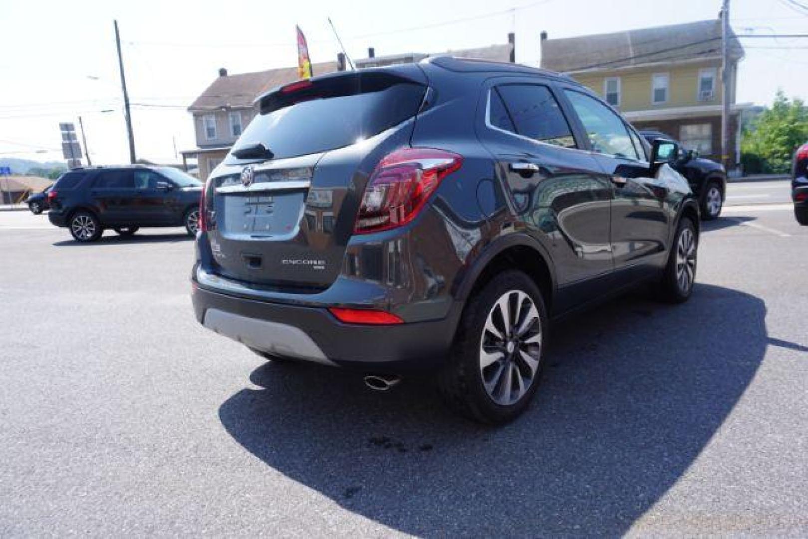 2018 Graphite Gray Metallic/Black Carbon Metallic /Shale Seats w/Ebony Accents, leather Buick Encore Essence AWD (KL4CJGSB1JB) with an 1.4L L4 DOHC 16V TURBO engine, 6-Speed Automatic transmission, located at 312 Centre Ave, Schuylkill Haven, PA, 17972, (570) 593-5278, 40.638130, -76.177383 - luggage rack - Photo#14