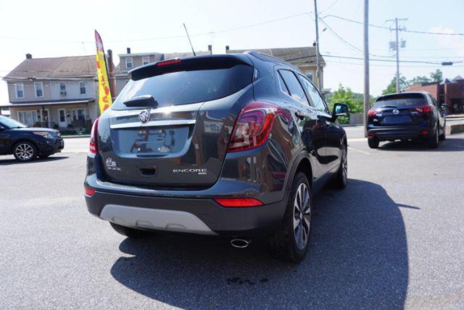 2018 Graphite Gray Metallic/Black Carbon Metallic /Shale Seats w/Ebony Accents, leather Buick Encore Essence AWD (KL4CJGSB1JB) with an 1.4L L4 DOHC 16V TURBO engine, 6-Speed Automatic transmission, located at 312 Centre Ave, Schuylkill Haven, PA, 17972, (570) 593-5278, 40.638130, -76.177383 - luggage rack - Photo#15