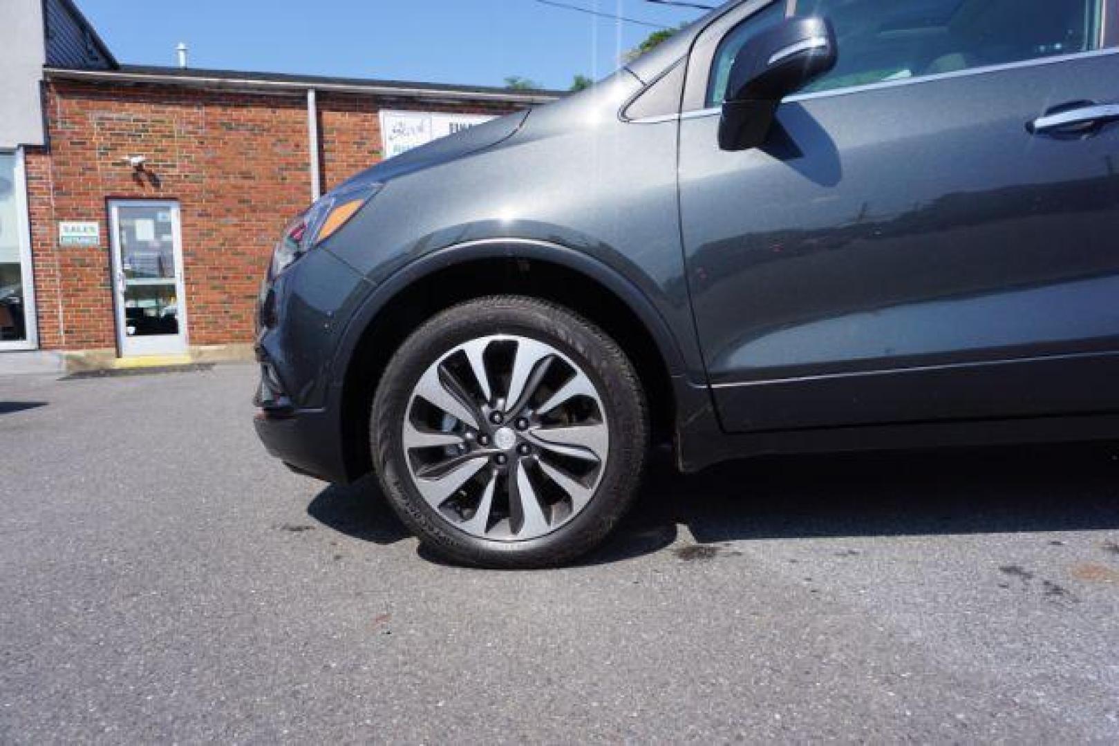 2018 Graphite Gray Metallic/Black Carbon Metallic /Shale Seats w/Ebony Accents, leather Buick Encore Essence AWD (KL4CJGSB1JB) with an 1.4L L4 DOHC 16V TURBO engine, 6-Speed Automatic transmission, located at 312 Centre Ave, Schuylkill Haven, PA, 17972, (570) 593-5278, 40.638130, -76.177383 - luggage rack - Photo#2