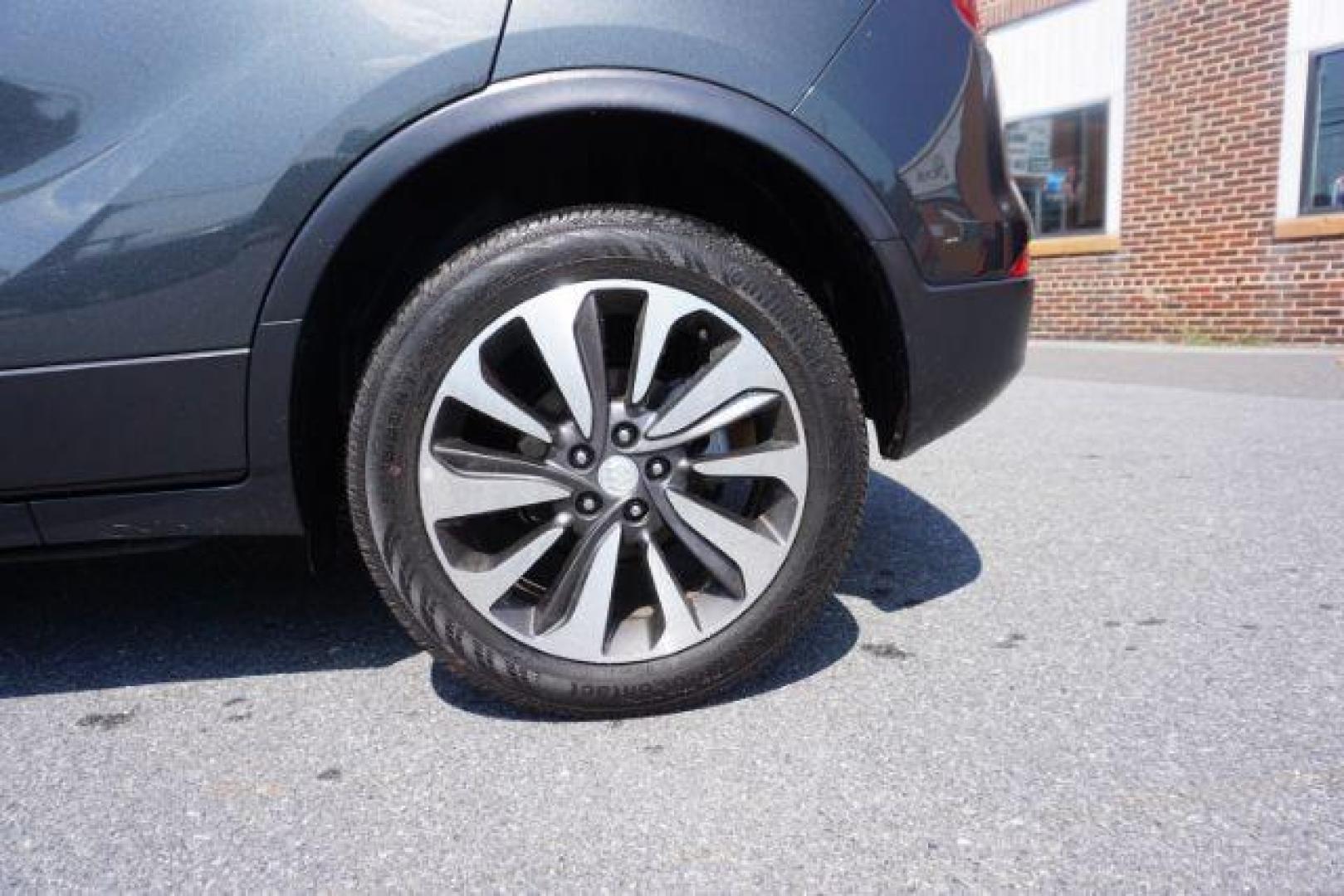 2018 Graphite Gray Metallic/Black Carbon Metallic /Shale Seats w/Ebony Accents, leather Buick Encore Essence AWD (KL4CJGSB1JB) with an 1.4L L4 DOHC 16V TURBO engine, 6-Speed Automatic transmission, located at 312 Centre Ave, Schuylkill Haven, PA, 17972, (570) 593-5278, 40.638130, -76.177383 - luggage rack - Photo#3