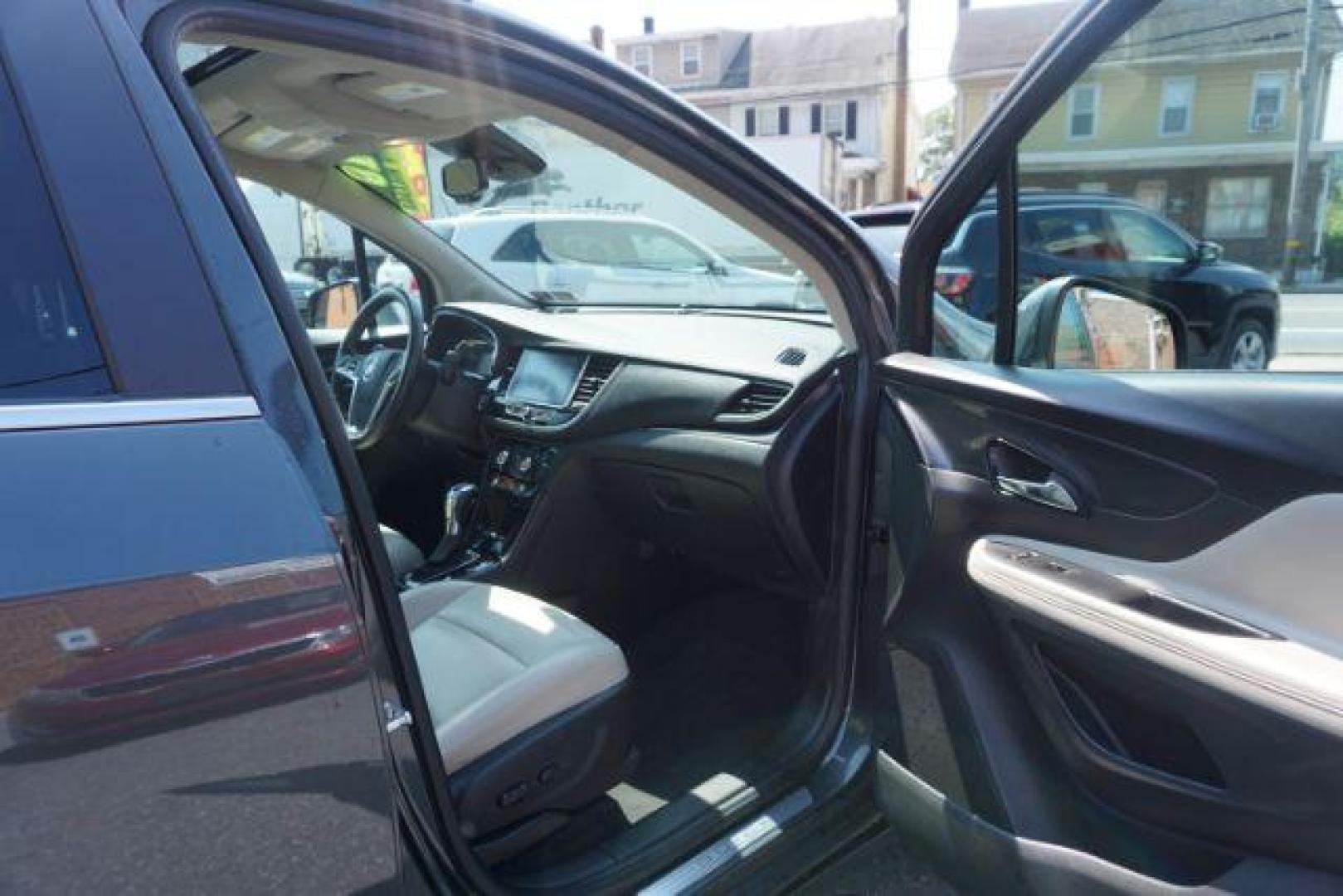 2018 Graphite Gray Metallic/Black Carbon Metallic /Shale Seats w/Ebony Accents, leather Buick Encore Essence AWD (KL4CJGSB1JB) with an 1.4L L4 DOHC 16V TURBO engine, 6-Speed Automatic transmission, located at 312 Centre Ave, Schuylkill Haven, PA, 17972, (570) 593-5278, 40.638130, -76.177383 - luggage rack - Photo#52