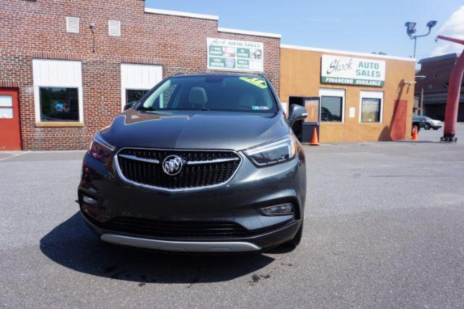 2018 Graphite Gray Metallic/Black Carbon Metallic /Shale Seats w/Ebony Accents, leather Buick Encore Essence AWD (KL4CJGSB1JB) with an 1.4L L4 DOHC 16V TURBO engine, 6-Speed Automatic transmission, located at 312 Centre Ave, Schuylkill Haven, PA, 17972, (570) 593-5278, 40.638130, -76.177383 - luggage rack - Photo#6