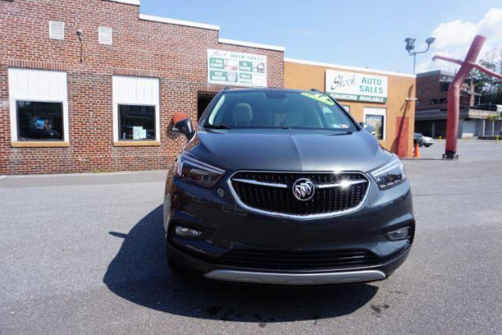 2018 Graphite Gray Metallic/Black Carbon Metallic /Shale Seats w/Ebony Accents, leather Buick Encore Essence AWD (KL4CJGSB1JB) with an 1.4L L4 DOHC 16V TURBO engine, 6-Speed Automatic transmission, located at 312 Centre Ave, Schuylkill Haven, PA, 17972, (570) 593-5278, 40.638130, -76.177383 - luggage rack - Photo#7