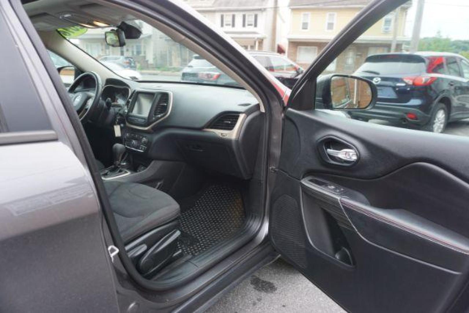 2016 Granite Crystal Metallic Clear Coat /Black, premium cloth Jeep Cherokee Latitude 4WD (1C4PJMCB8GW) with an 2.4L L4 DOHC 16V engine, 9-Speed Automatic transmission, located at 312 Centre Ave, Schuylkill Haven, PA, 17972, (570) 593-5278, 40.638130, -76.177383 - Automatic climate control, heated exterior mirrors, heated front seats, luggage rack, power drivers seat, power liftgate, power sunroof, rear parking sensors. - Photo#51