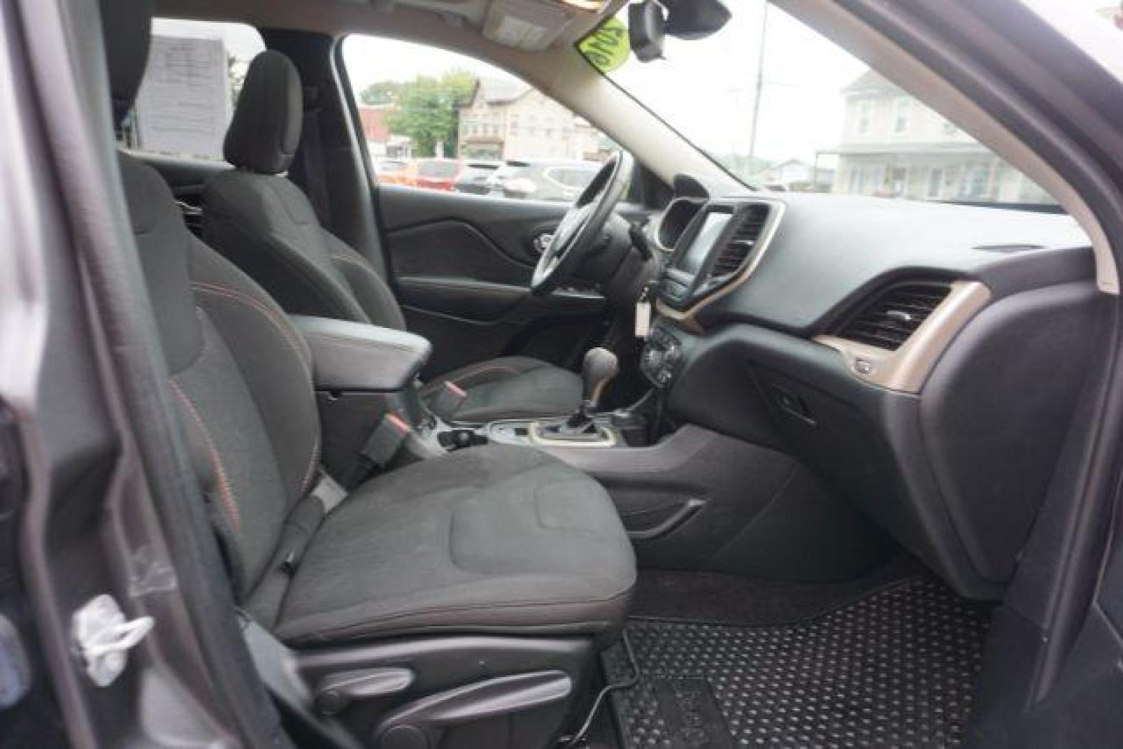 2016 Granite Crystal Metallic Clear Coat /Black, premium cloth Jeep Cherokee Latitude 4WD (1C4PJMCB8GW) with an 2.4L L4 DOHC 16V engine, 9-Speed Automatic transmission, located at 312 Centre Ave, Schuylkill Haven, PA, 17972, (570) 593-5278, 40.638130, -76.177383 - Automatic climate control, heated exterior mirrors, heated front seats, luggage rack, power drivers seat, power liftgate, power sunroof, rear parking sensors. - Photo#53