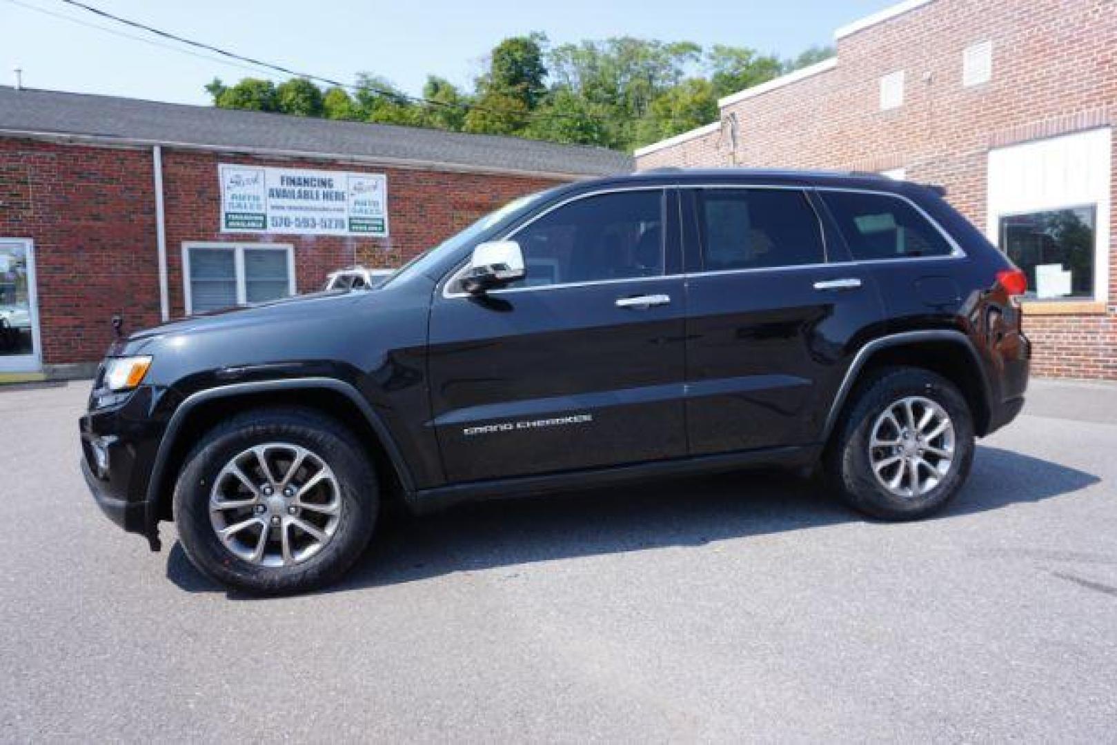 2015 Brilliant Black Crystal P /Black Jeep Grand Cherokee Limited 4WD (1C4RJFBG6FC) with an 3.6L V6 DOHC 24V engine, 8-Speed Automatic transmission, located at 312 Centre Ave, Schuylkill Haven, PA, 17972, (570) 593-5278, 40.638130, -76.177383 - adaptive cruise control, advanced technology pkg, back up camera, blind spot monitor, collision avoidance system, cooled front seats, HID headlamps, heated front seats, leather seats, navigation system, power liftgate, power sunroof, rear parking sensors, towing pkg, universal garage door opener - Photo#0