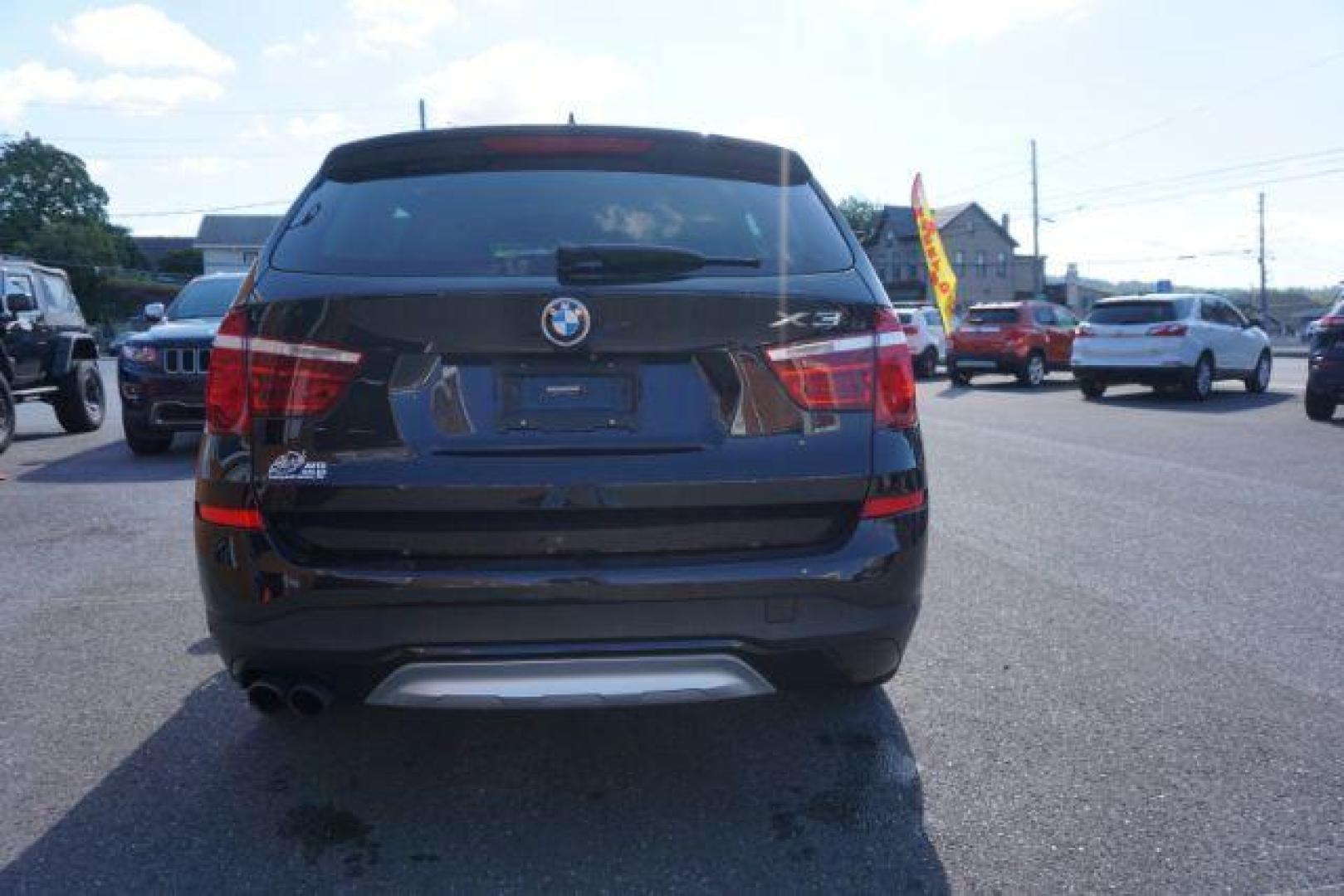 2016 Black Sapphire Metallic /Beige SensaTec, leatherette BMW X3 xDrive28i (5UXWX9C53G0) with an 2.0L L4 DOHC 16V engine, 8-Speed Automatic transmission, located at 312 Centre Ave, Schuylkill Haven, PA, 17972, (570) 593-5278, 40.638130, -76.177383 - adaptive cruise control, blind spot monitor, collision avoidance system, driver assist plus pkg, HID headlamps, lane departure warning, M Sport Pkg - Photo#11