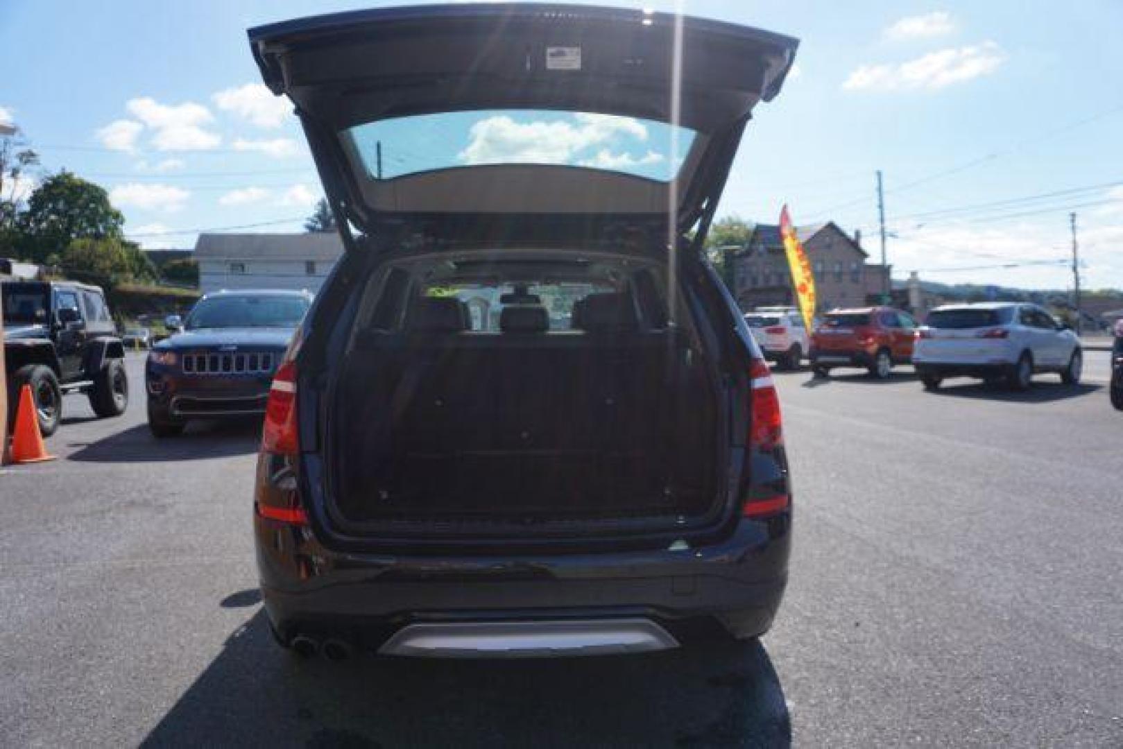 2016 Black Sapphire Metallic /Beige SensaTec, leatherette BMW X3 xDrive28i (5UXWX9C53G0) with an 2.0L L4 DOHC 16V engine, 8-Speed Automatic transmission, located at 312 Centre Ave, Schuylkill Haven, PA, 17972, (570) 593-5278, 40.638130, -76.177383 - adaptive cruise control, blind spot monitor, collision avoidance system, driver assist plus pkg, HID headlamps, lane departure warning, M Sport Pkg - Photo#45